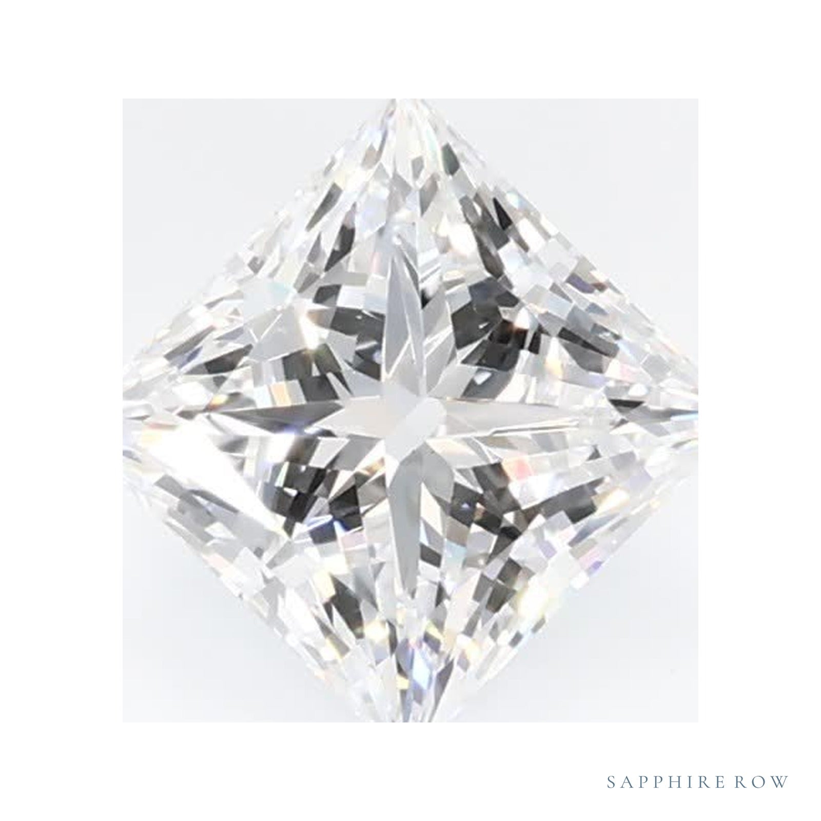 0.77 ct Square Lab-Grown Diamond – D VS1 — Sapphire Row · cut · cut3 · cut4