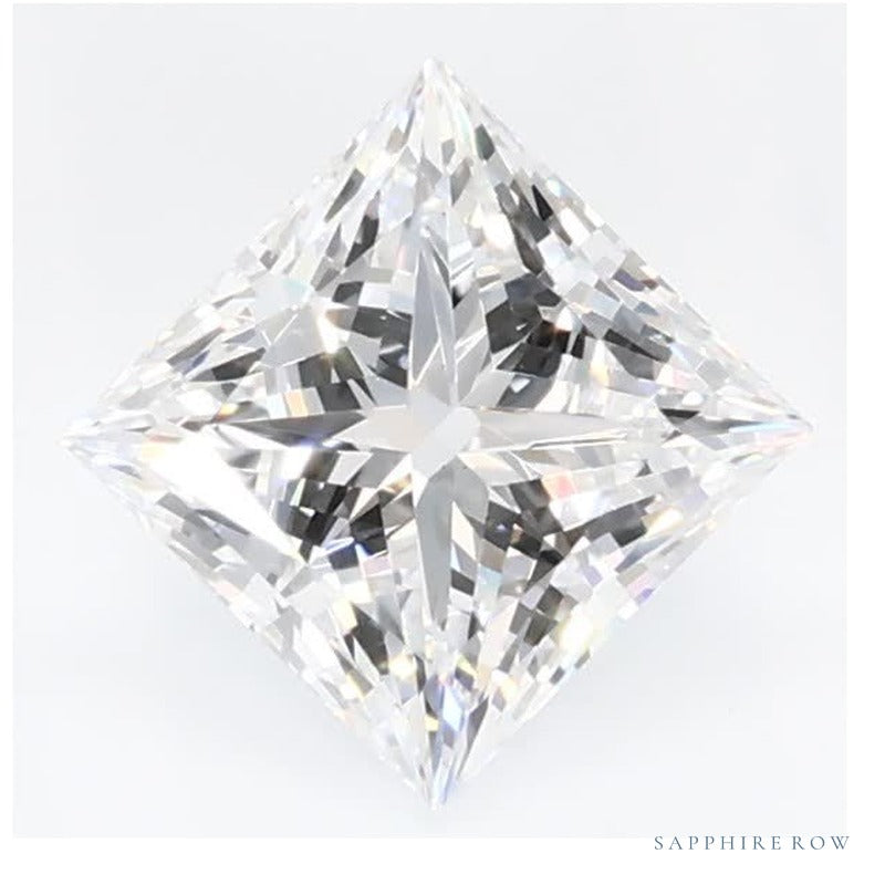 0.77 ct lab-grown diamond, square cut | Sapphire Row · cut7