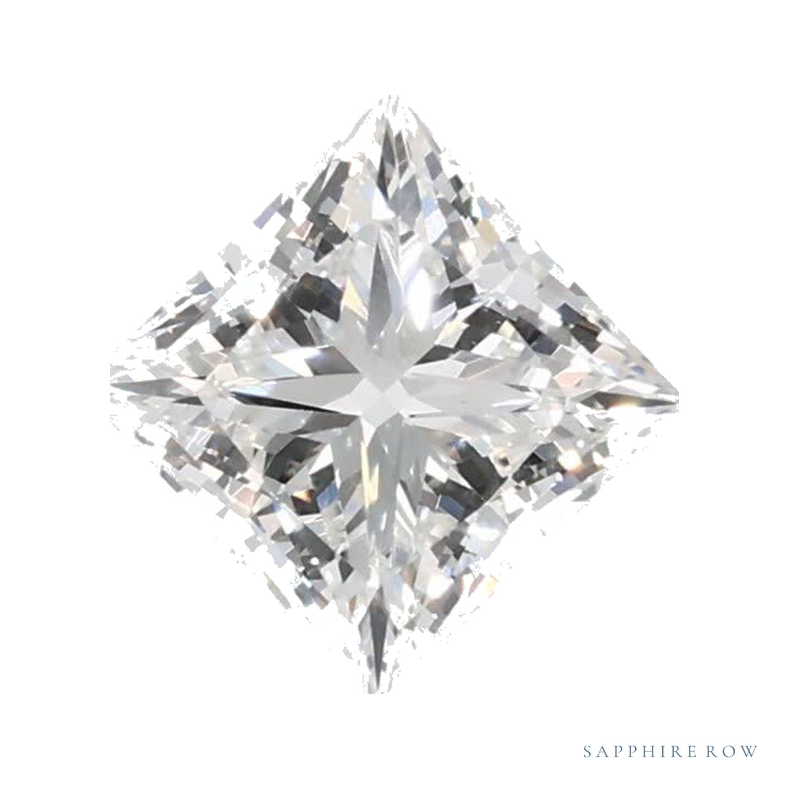 0.77 ct lab-grown diamond, square cut | Sapphire Row · cut4