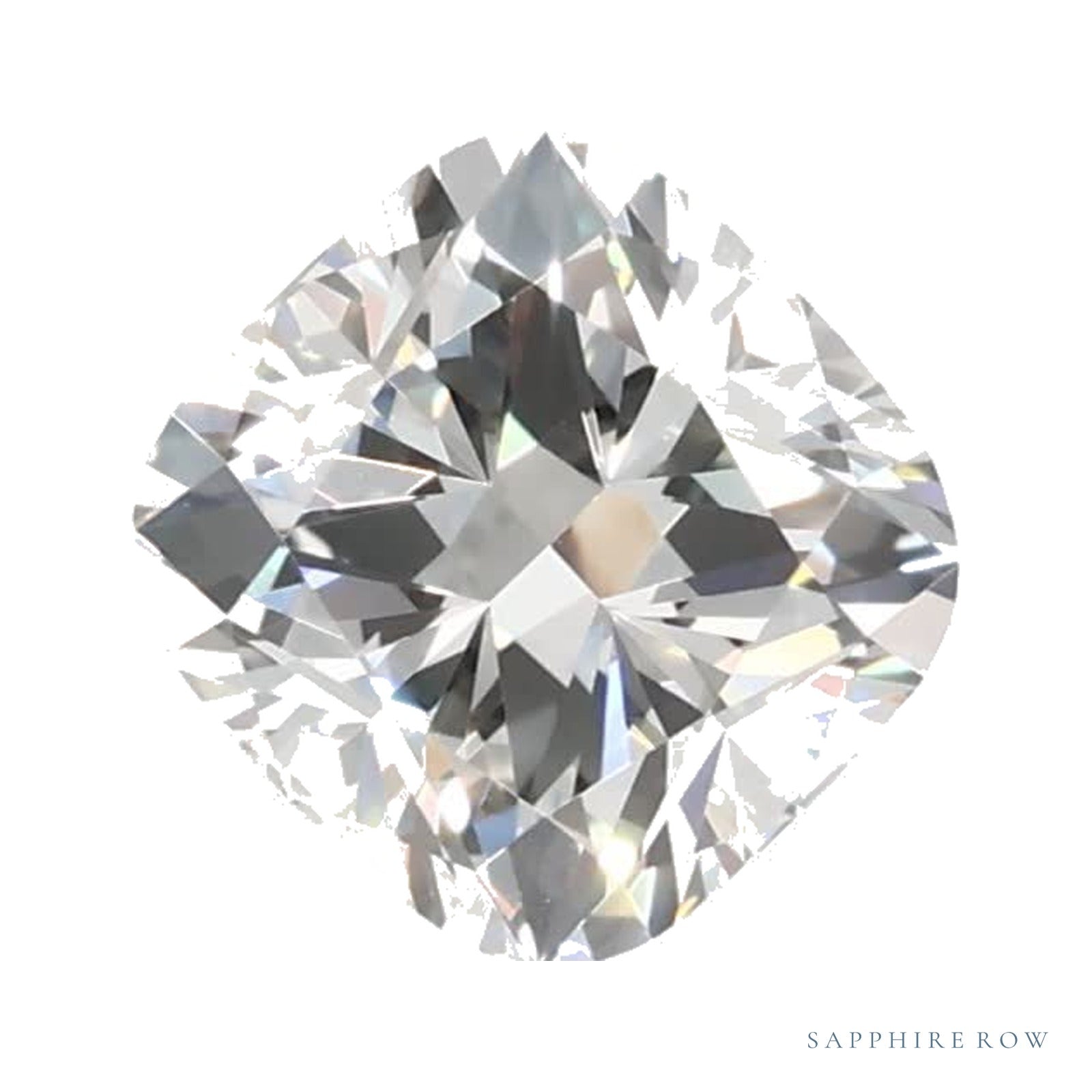 0.77 ct Cushion Lab-Grown Diamond – F VVS1 — Sapphire Row · cut · cut3 · cut4