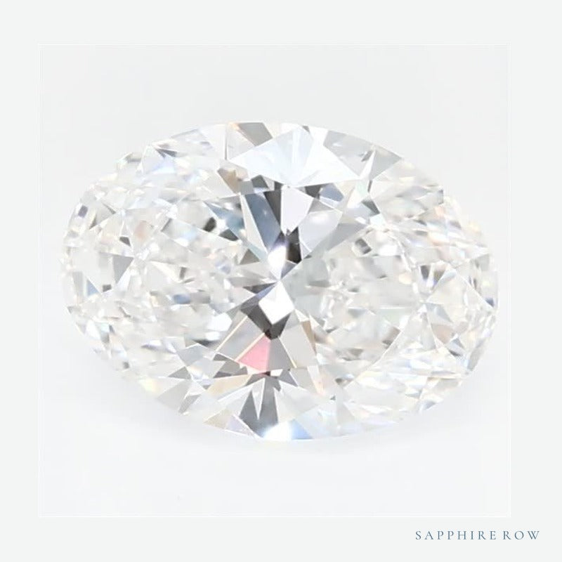 0.77 ct lab-grown diamond, oval cut | Sapphire Row · cut6