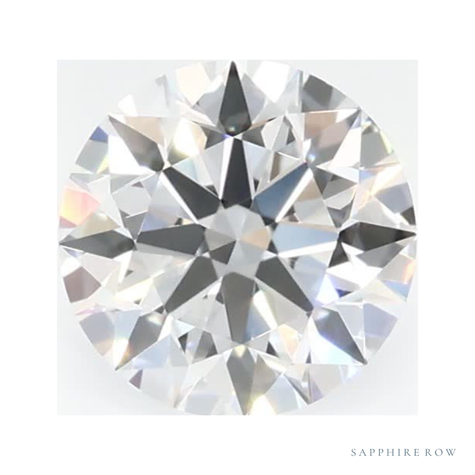 0.77 ct lab-grown diamond, round cut | Sapphire Row · cut4