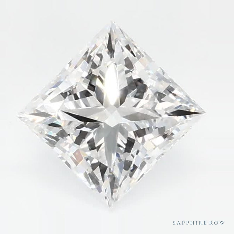 0.76 ct lab-grown diamond, square cut | Sapphire Row · cut7