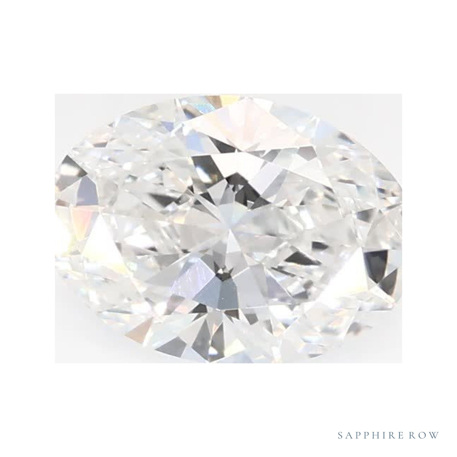 0.75 ct lab-grown diamond, oval cut | Sapphire Row · cut4