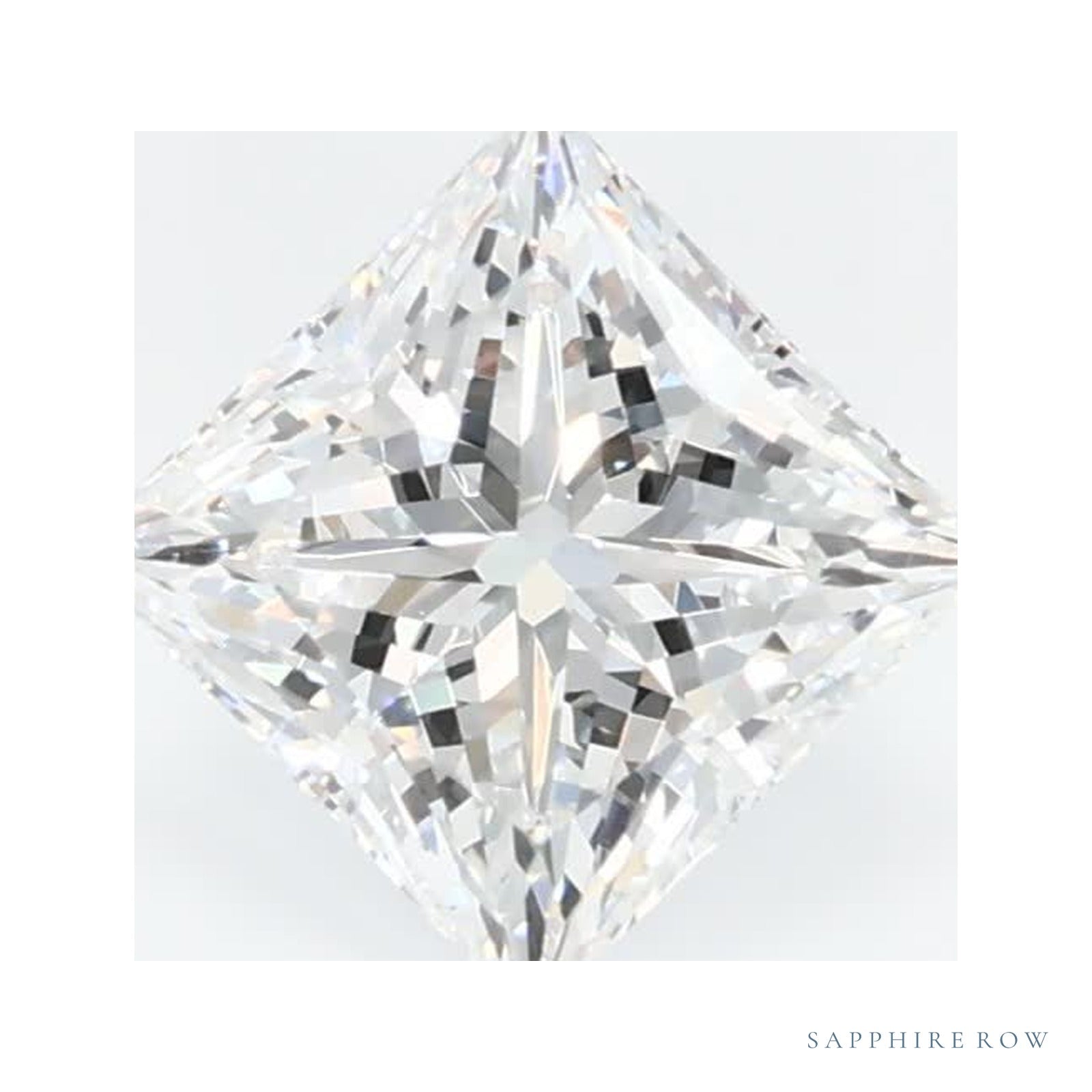 0.75 ct lab-grown diamond, square cut | Sapphire Row · cut4