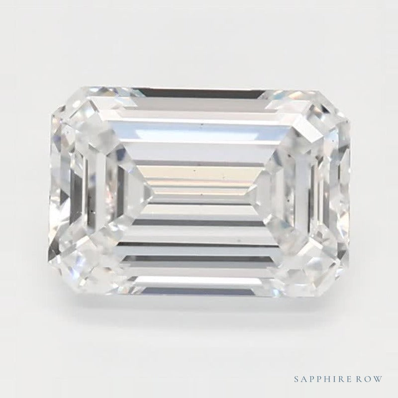 0.74 ct lab-grown diamond, emerald cut | Sapphire Row · cut6