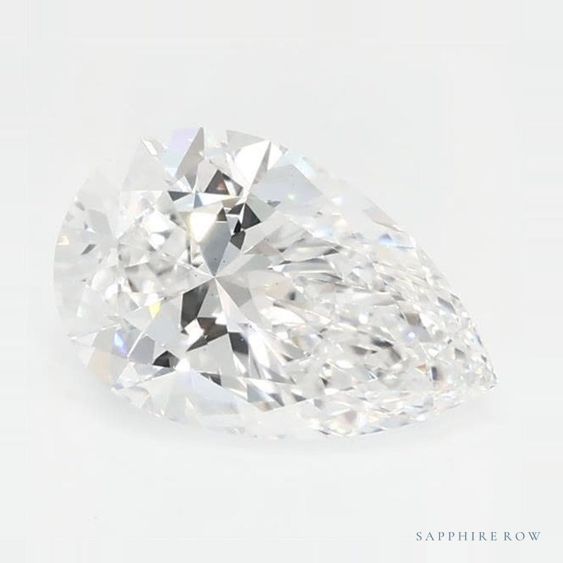 0.74 ct lab-grown diamond, pear cut | Sapphire Row · cut7