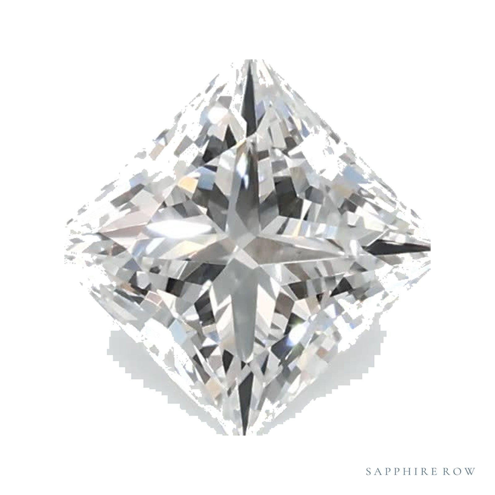 0.74 ct Square Lab-Grown Diamond – D VS1 — Sapphire Row · cut · cut3 · cut4