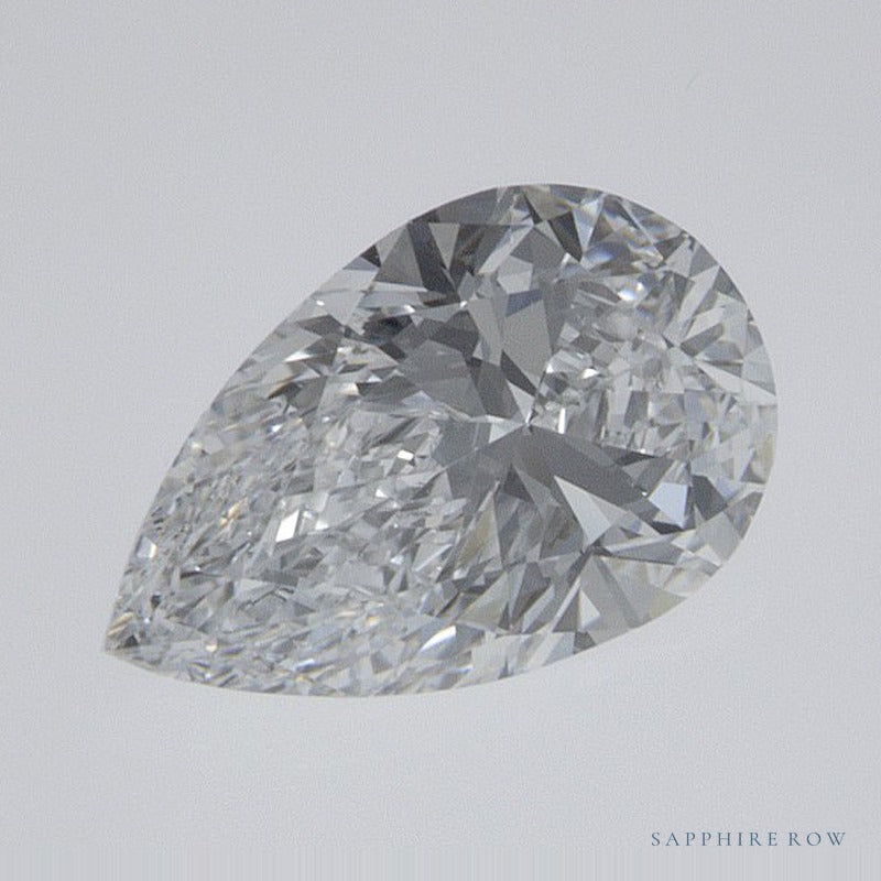 0.74 ct lab-grown diamond, pear cut | Sapphire Row · cut7