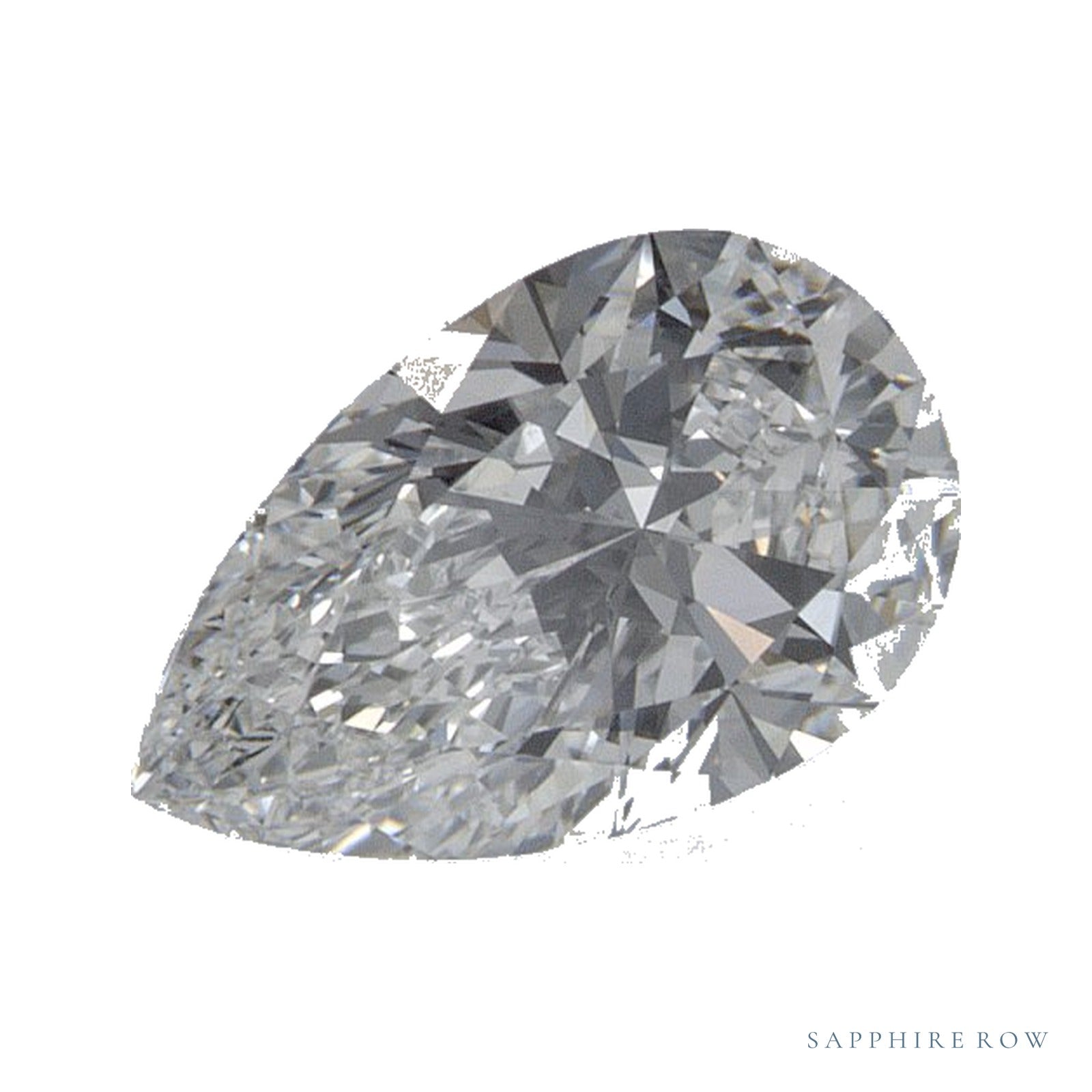 0.74 ct lab-grown diamond, pear cut | Sapphire Row · cut4