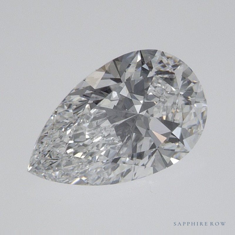 0.74 ct lab-grown diamond, pear cut | Sapphire Row · cut7