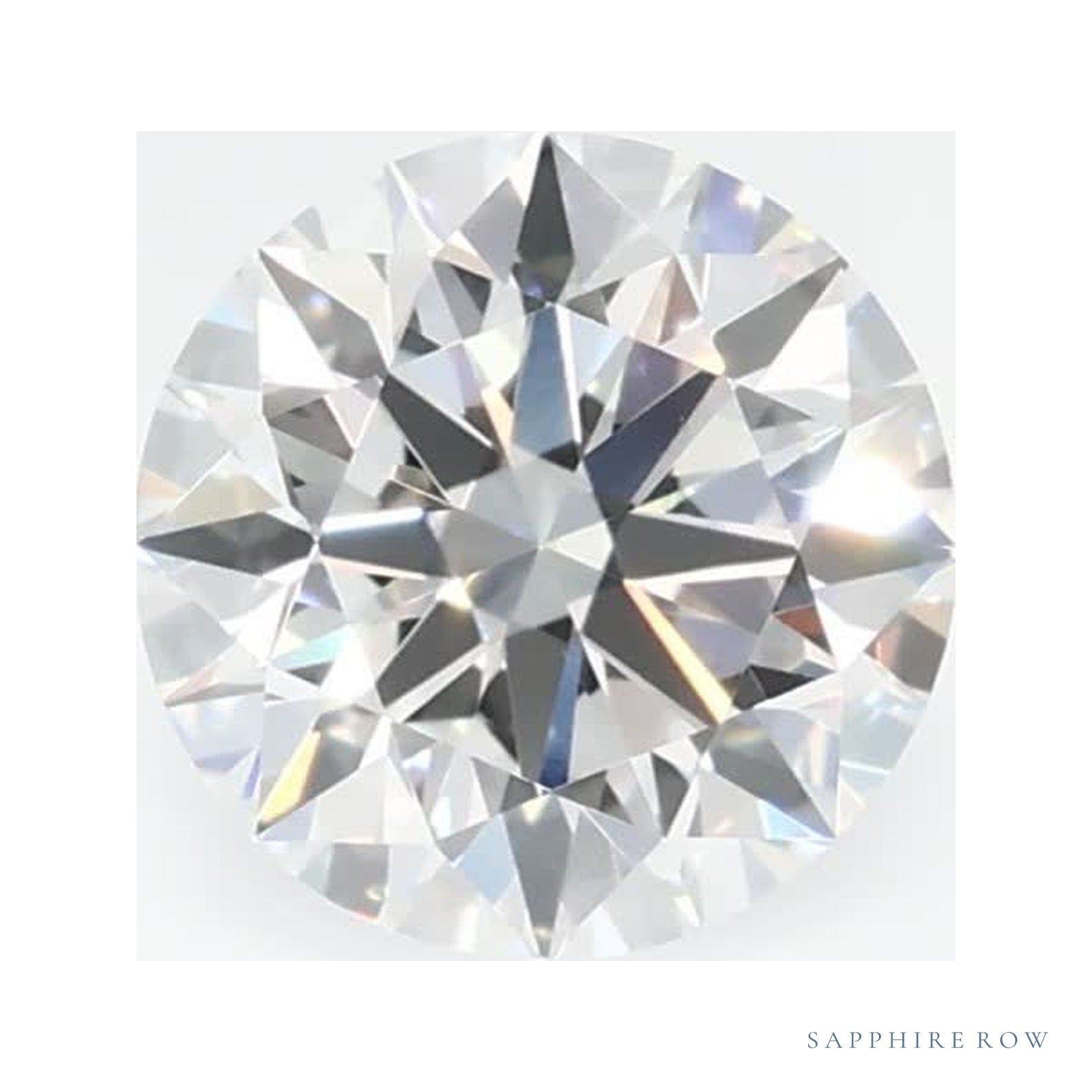 0.74 ct lab-grown diamond, round cut | Sapphire Row · cut4
