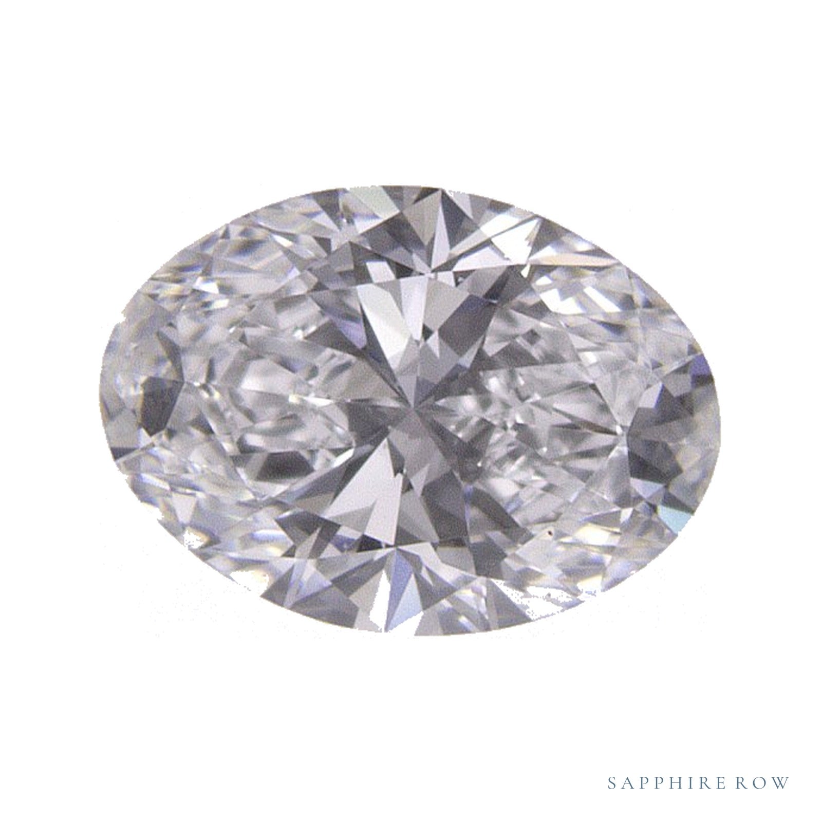 0.74 ct lab-grown diamond, oval cut | Sapphire Row · cut4