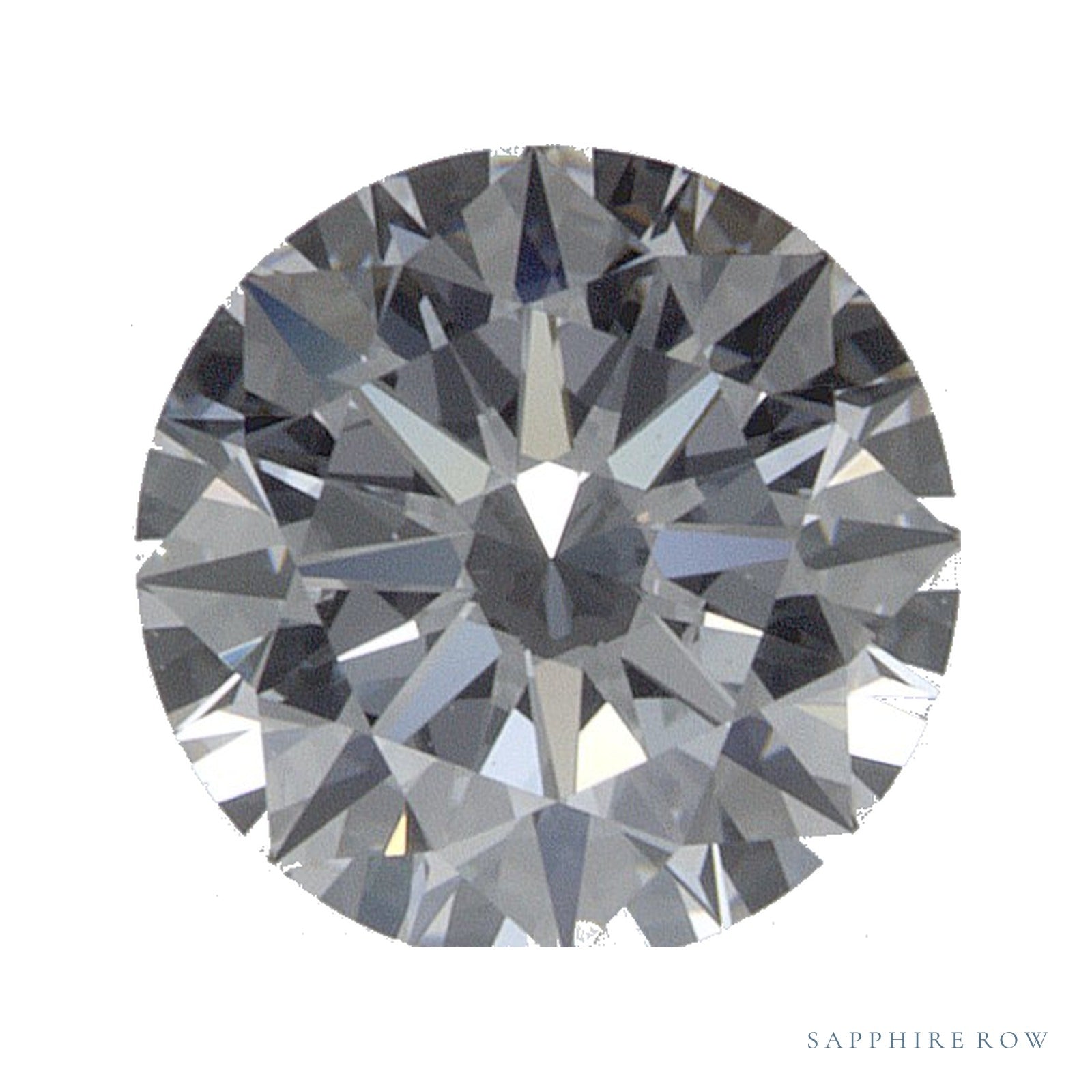 0.74 ct lab-grown diamond, round cut | Sapphire Row · cut4