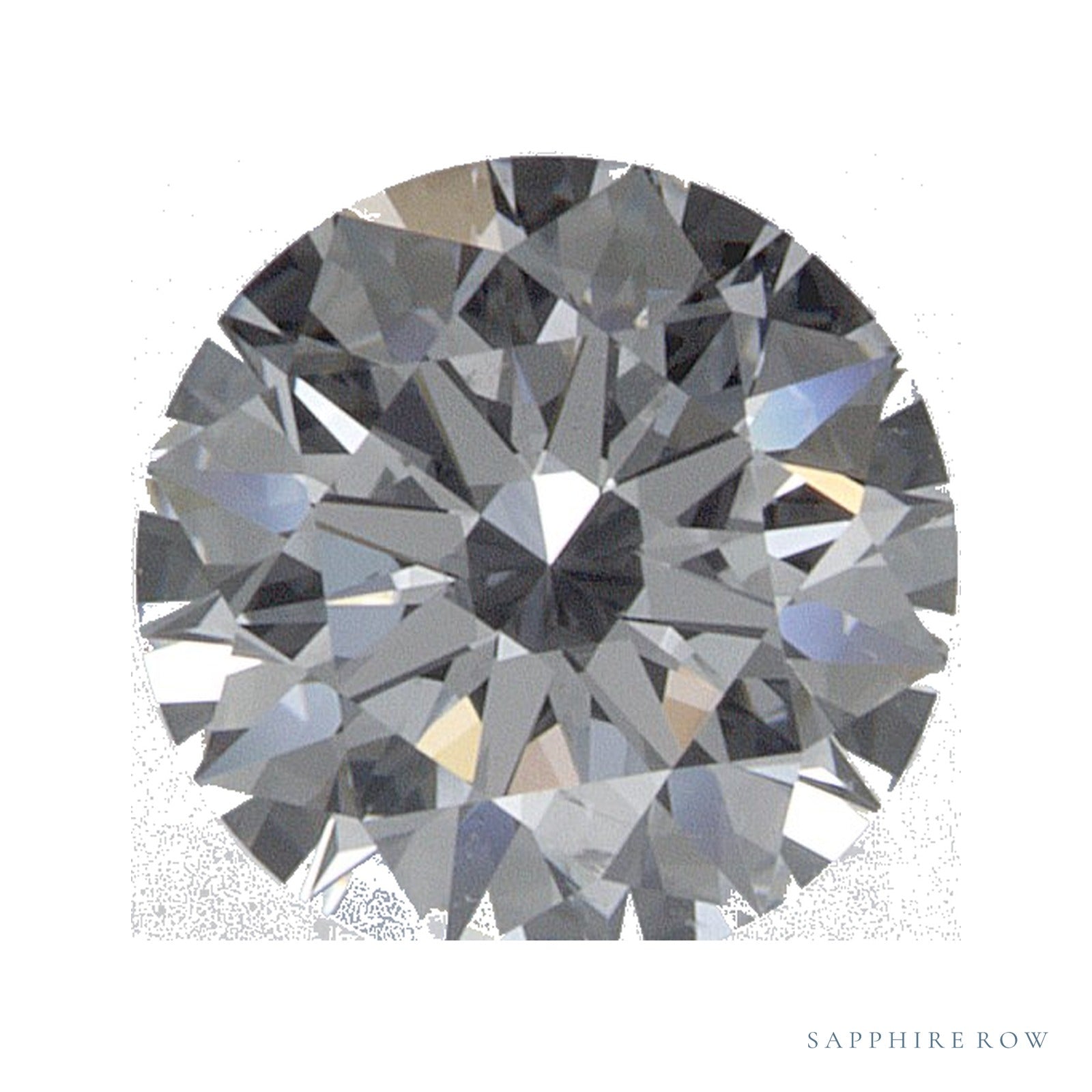 0.74 ct lab-grown diamond, round cut | Sapphire Row · cut4