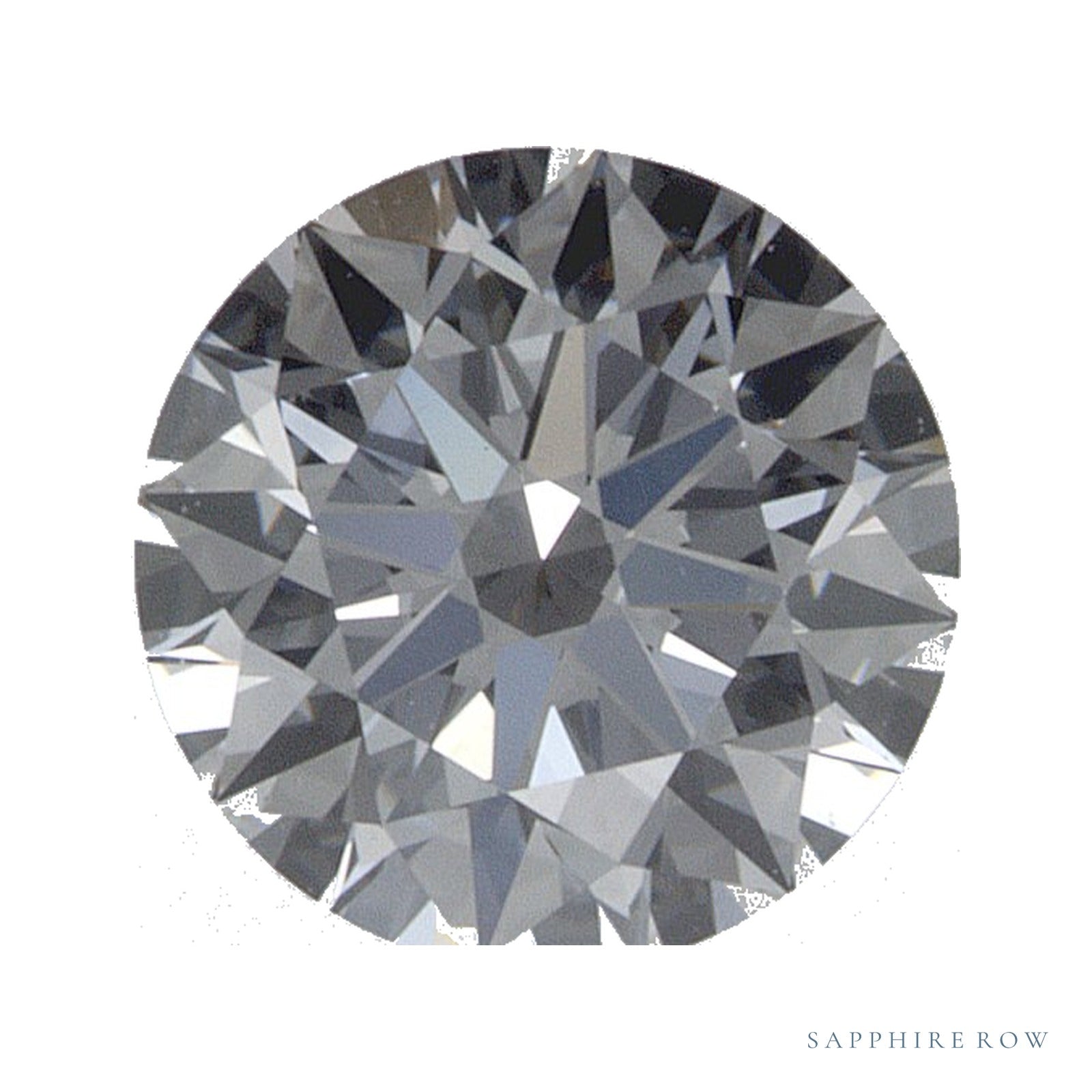 0.74 ct lab-grown diamond, round cut | Sapphire Row · cut4