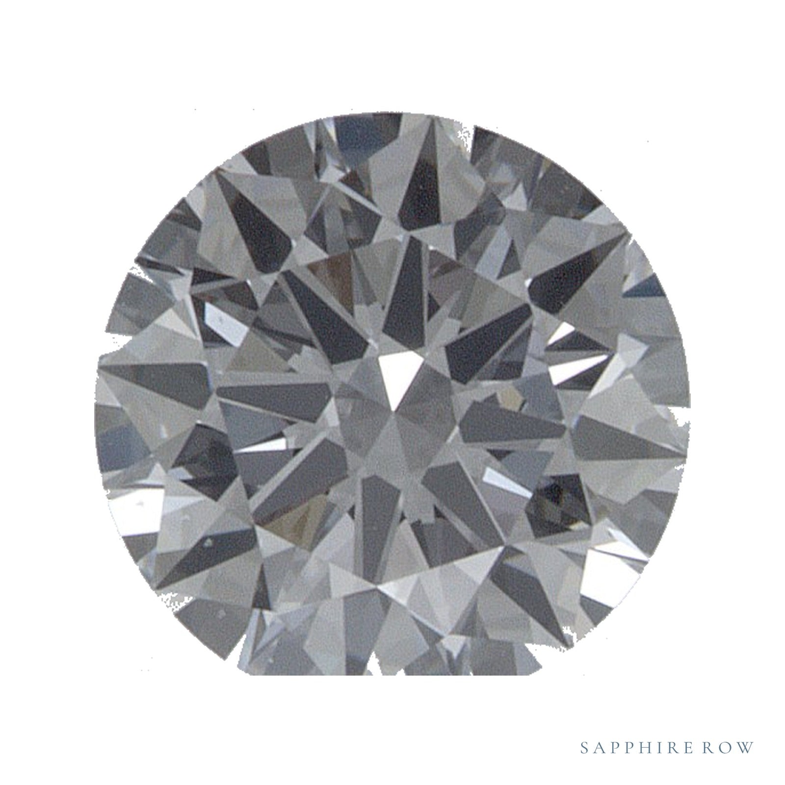 0.74 ct lab-grown diamond, round cut | Sapphire Row · cut4