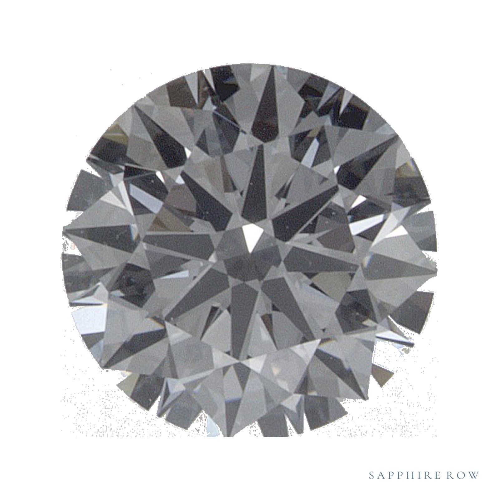 0.74 ct lab-grown diamond, round cut | Sapphire Row · cut4