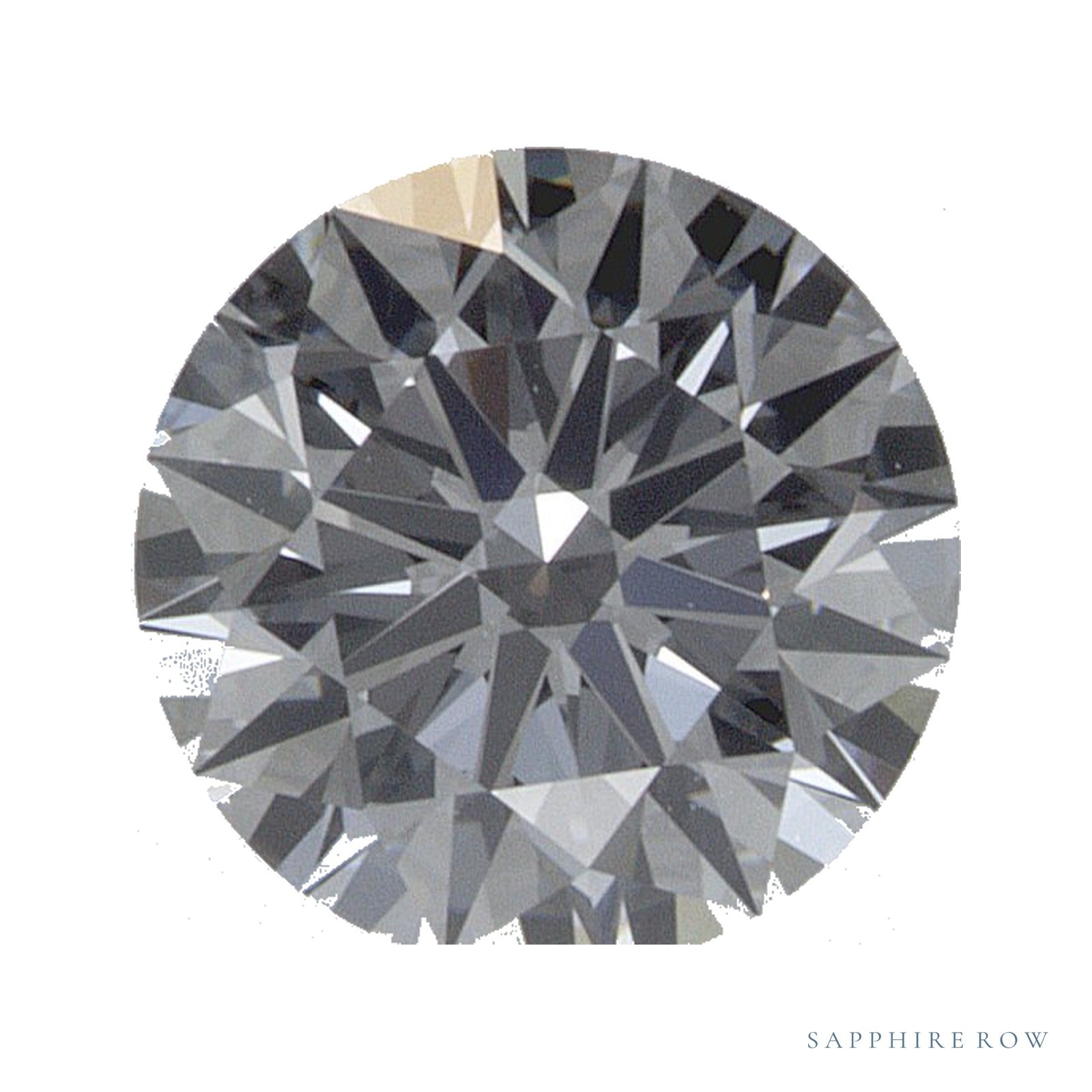 0.74 ct lab-grown diamond, round cut | Sapphire Row · cut4