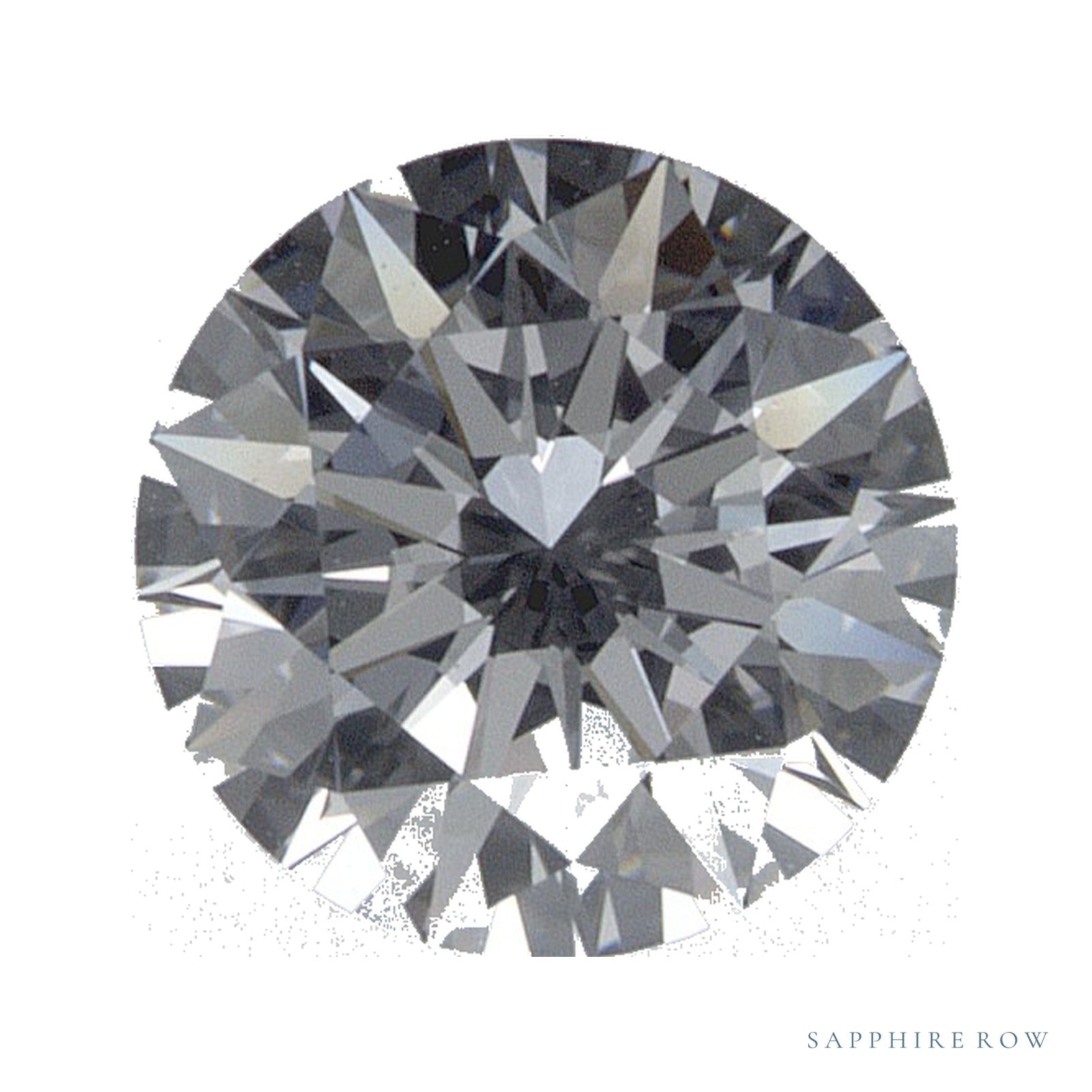 0.74 ct lab-grown diamond, round cut | Sapphire Row · cut4