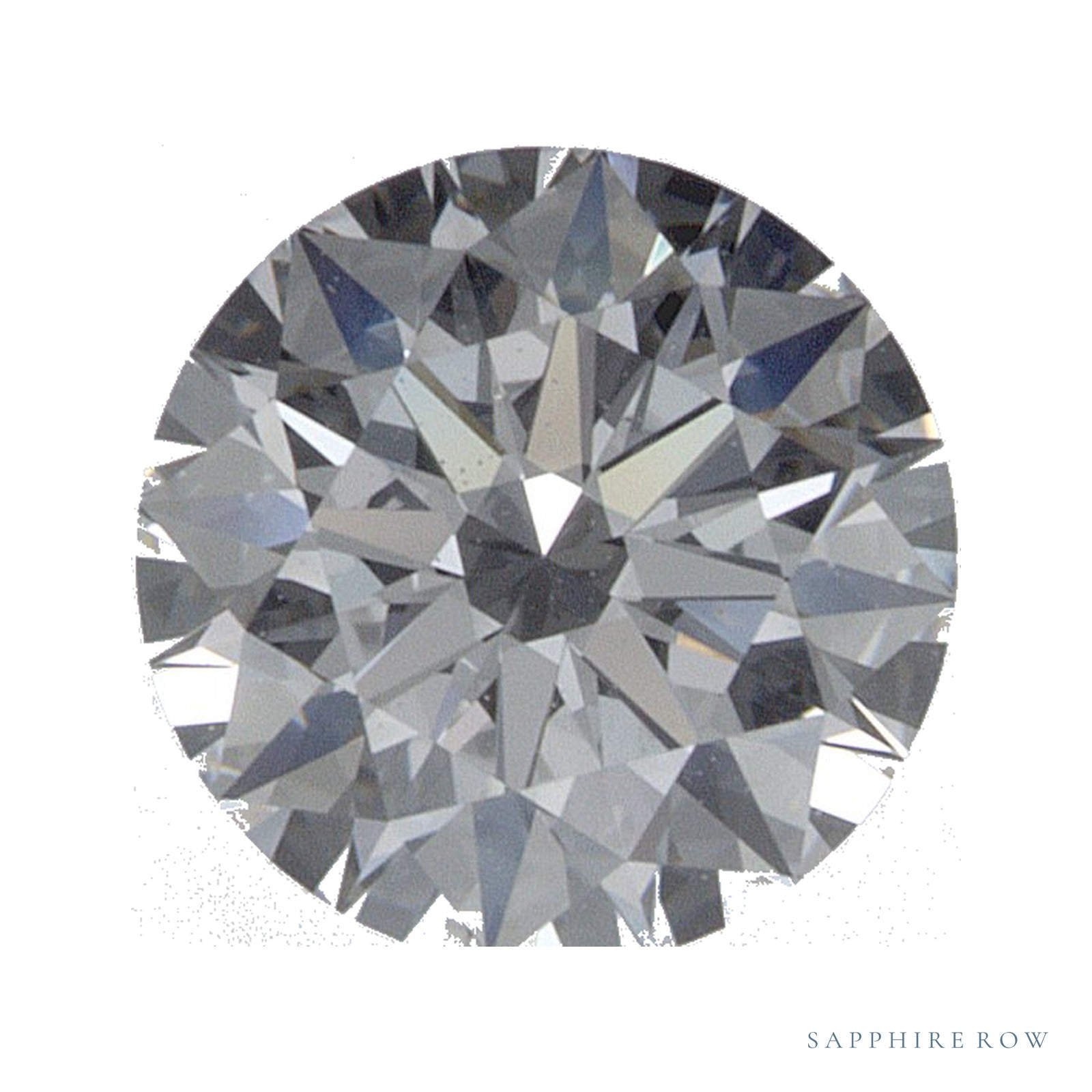 0.74 ct lab-grown diamond, round cut | Sapphire Row · cut4