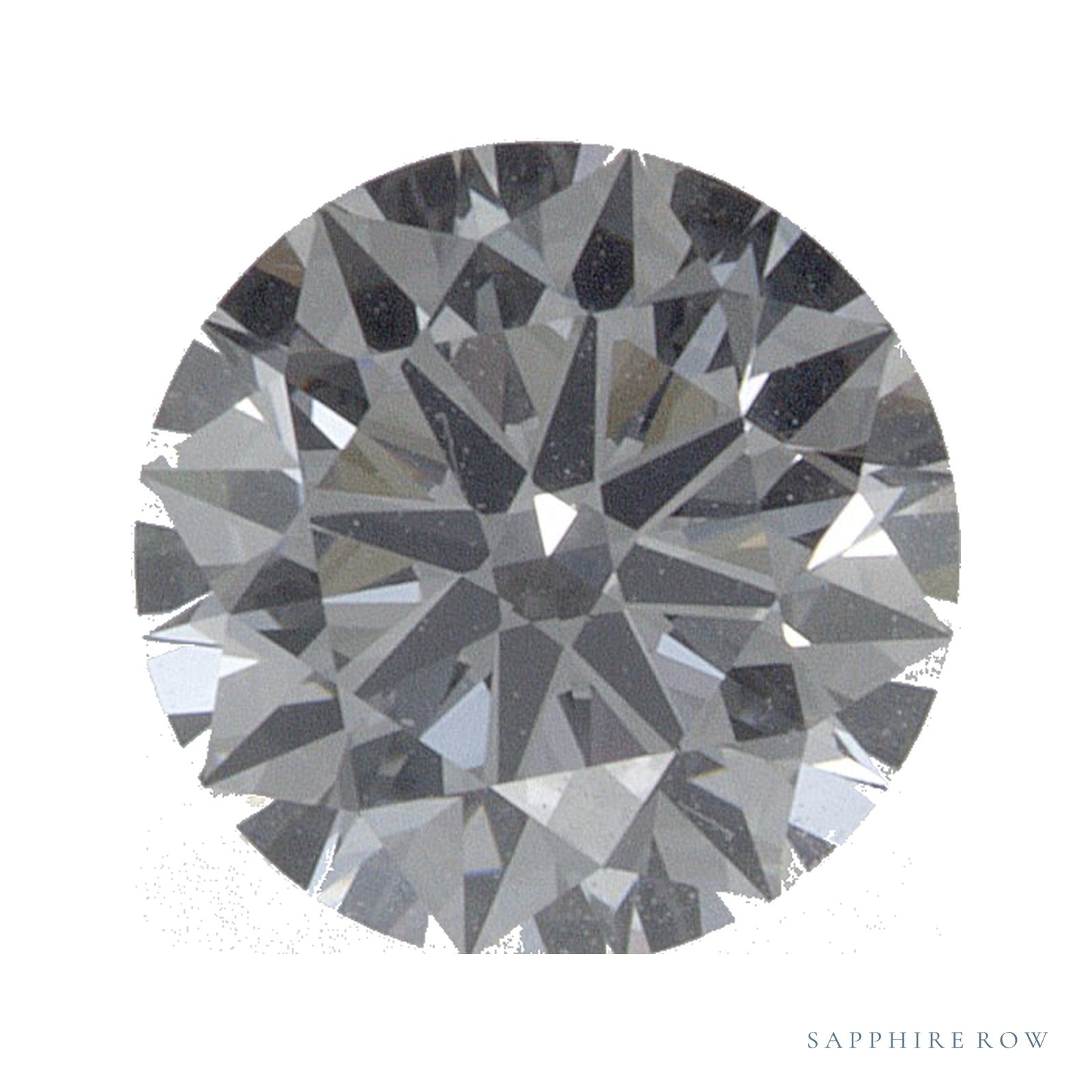 0.74 ct lab-grown diamond, round cut | Sapphire Row · cut4