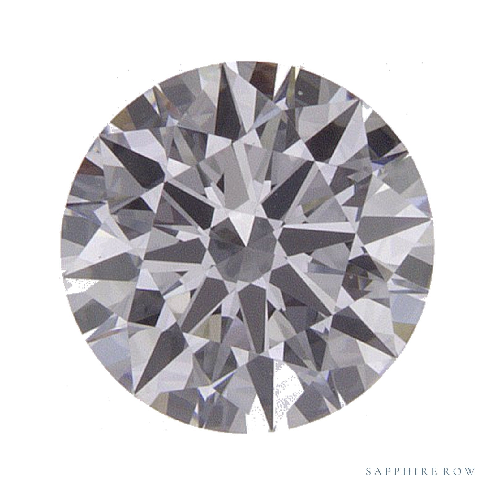 0.74 ct lab-grown diamond, round cut | Sapphire Row · cut4