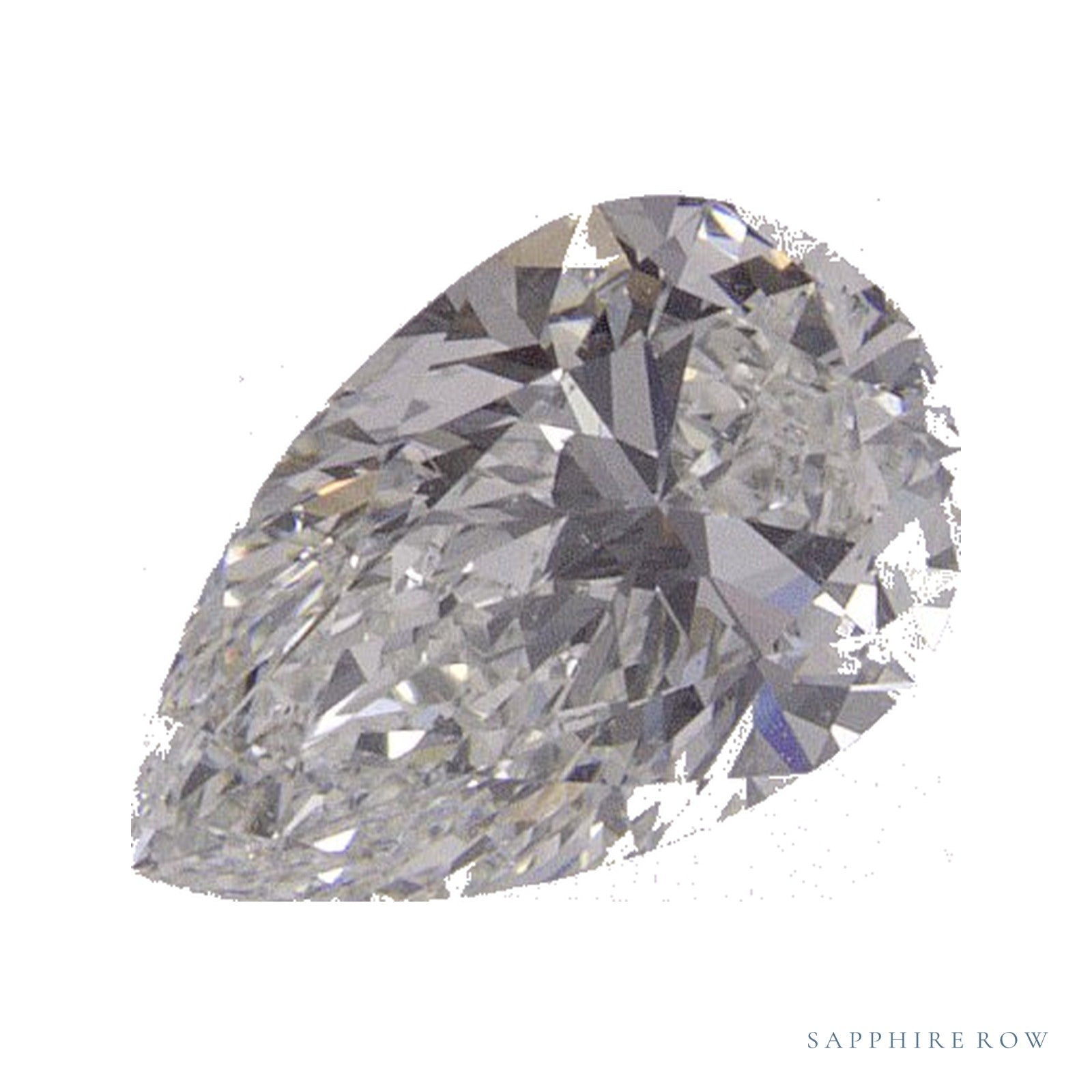 0.73 ct Pear Natural Diamond – H VS2 — Sapphire Row · cut · cut3 · cut4