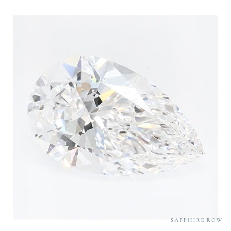 0.73 ct lab-grown diamond, pear cut | Sapphire Row · cut7