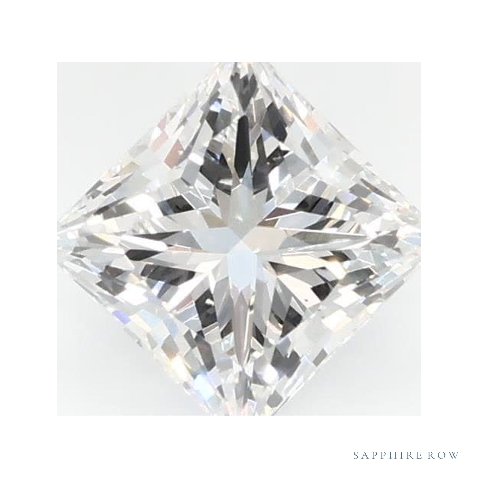 0.73 ct lab-grown diamond, square cut | Sapphire Row · cut4