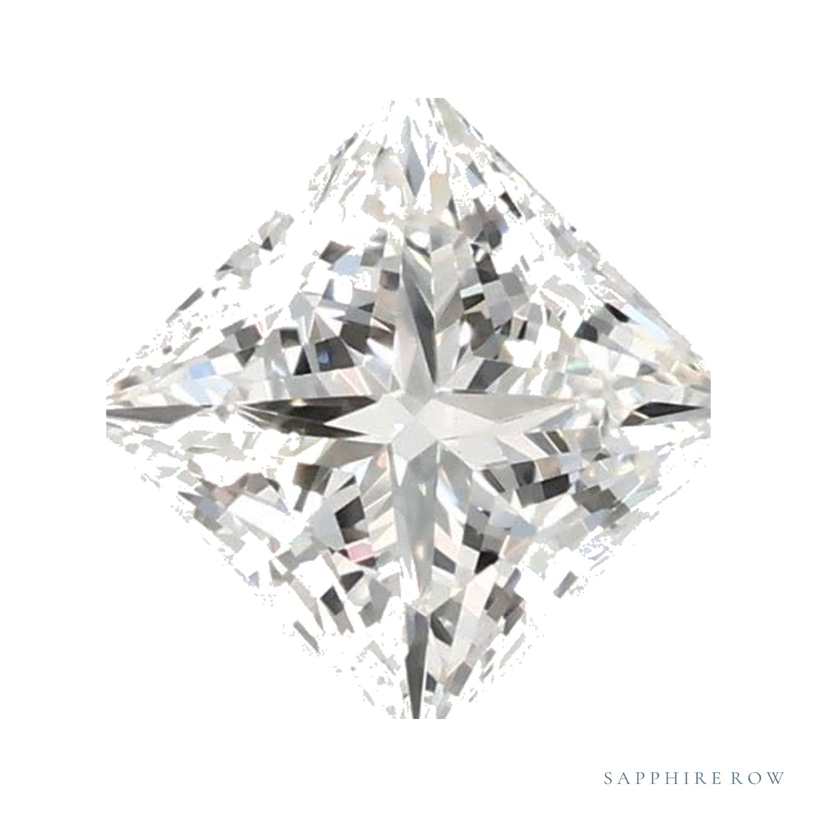 0.73 ct lab-grown diamond, square cut | Sapphire Row · cut4