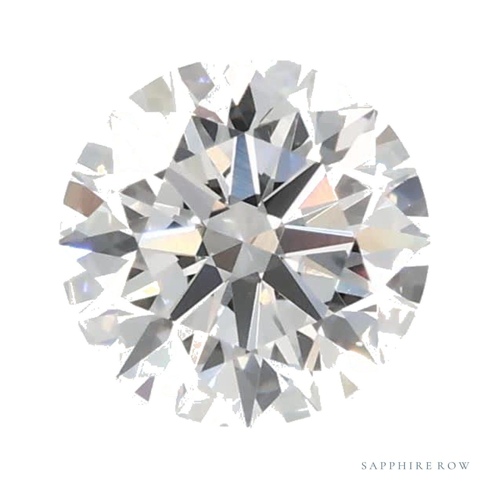 0.73 ct lab-grown diamond, round cut | Sapphire Row · cut4