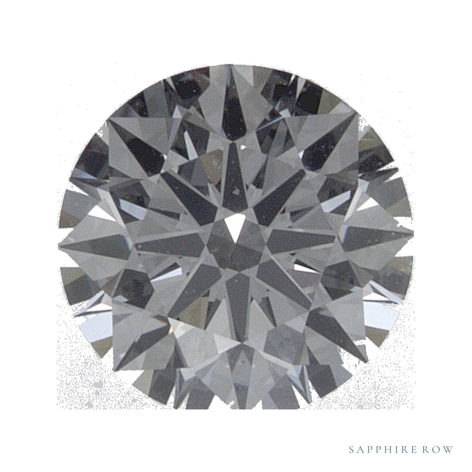 0.73 ct lab-grown diamond, round cut | Sapphire Row · cut4