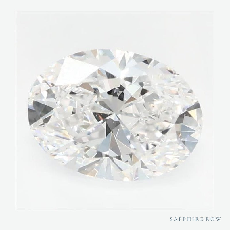 0.72 ct lab-grown diamond, oval cut | Sapphire Row · cut6