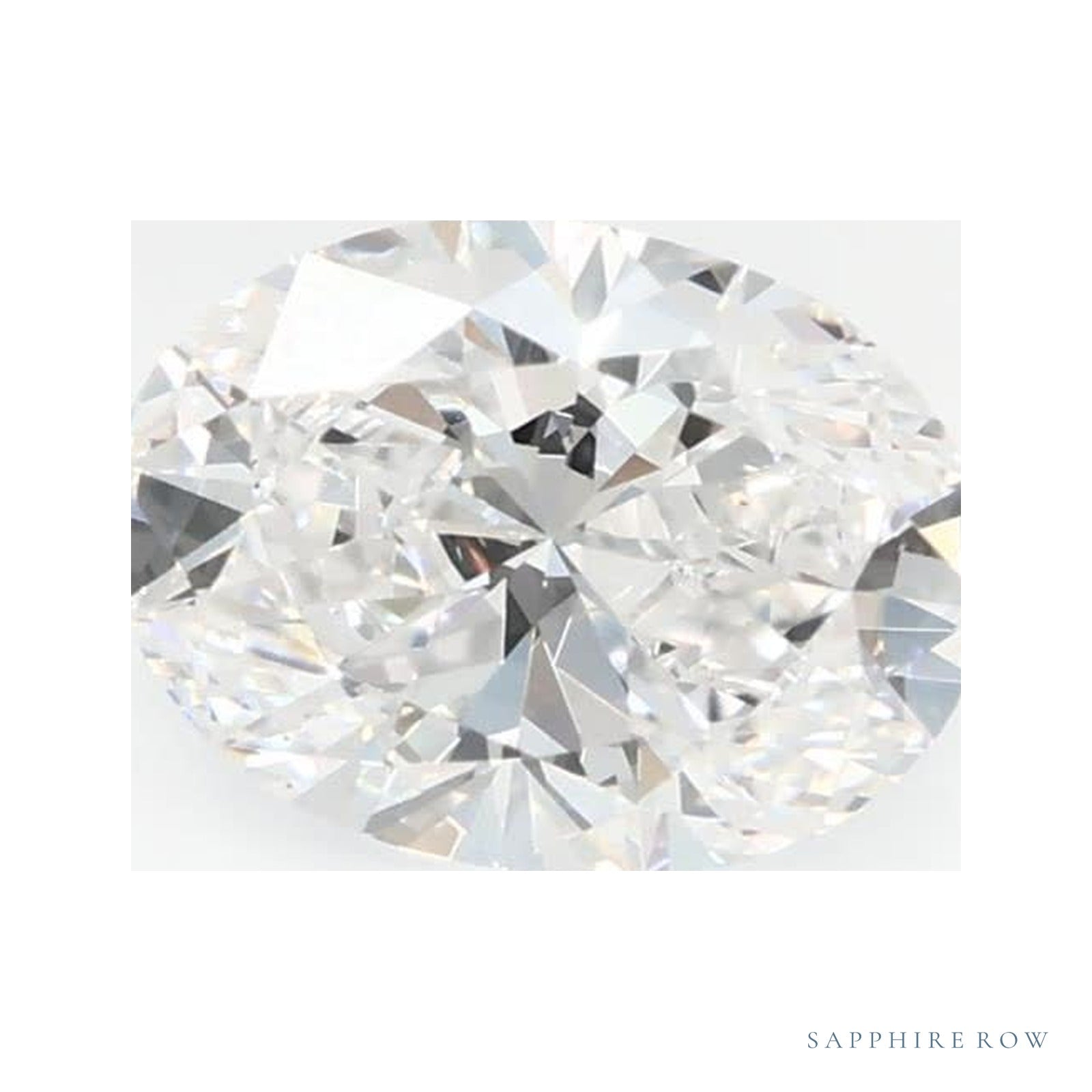 0.72 ct lab-grown diamond, oval cut | Sapphire Row · cut4