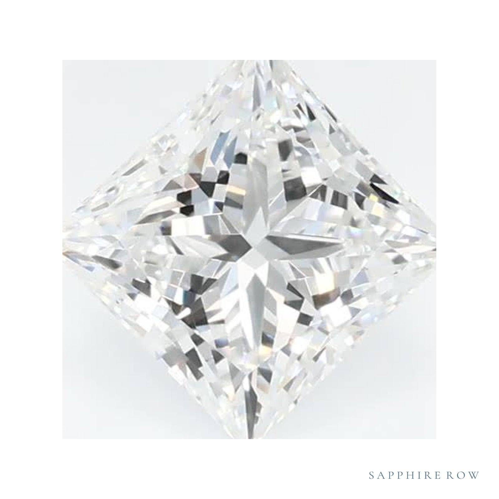 0.72 ct Square Lab-Grown Diamond – D VVS2 — Sapphire Row · cut · cut3 · cut4