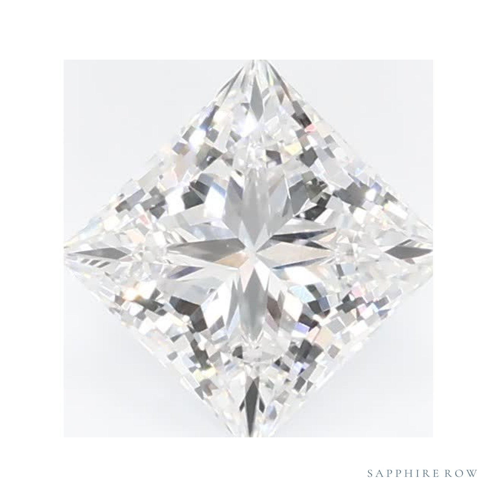 0.72 ct Square Lab-Grown Diamond – D VS1 — Sapphire Row · cut · cut3 · cut4