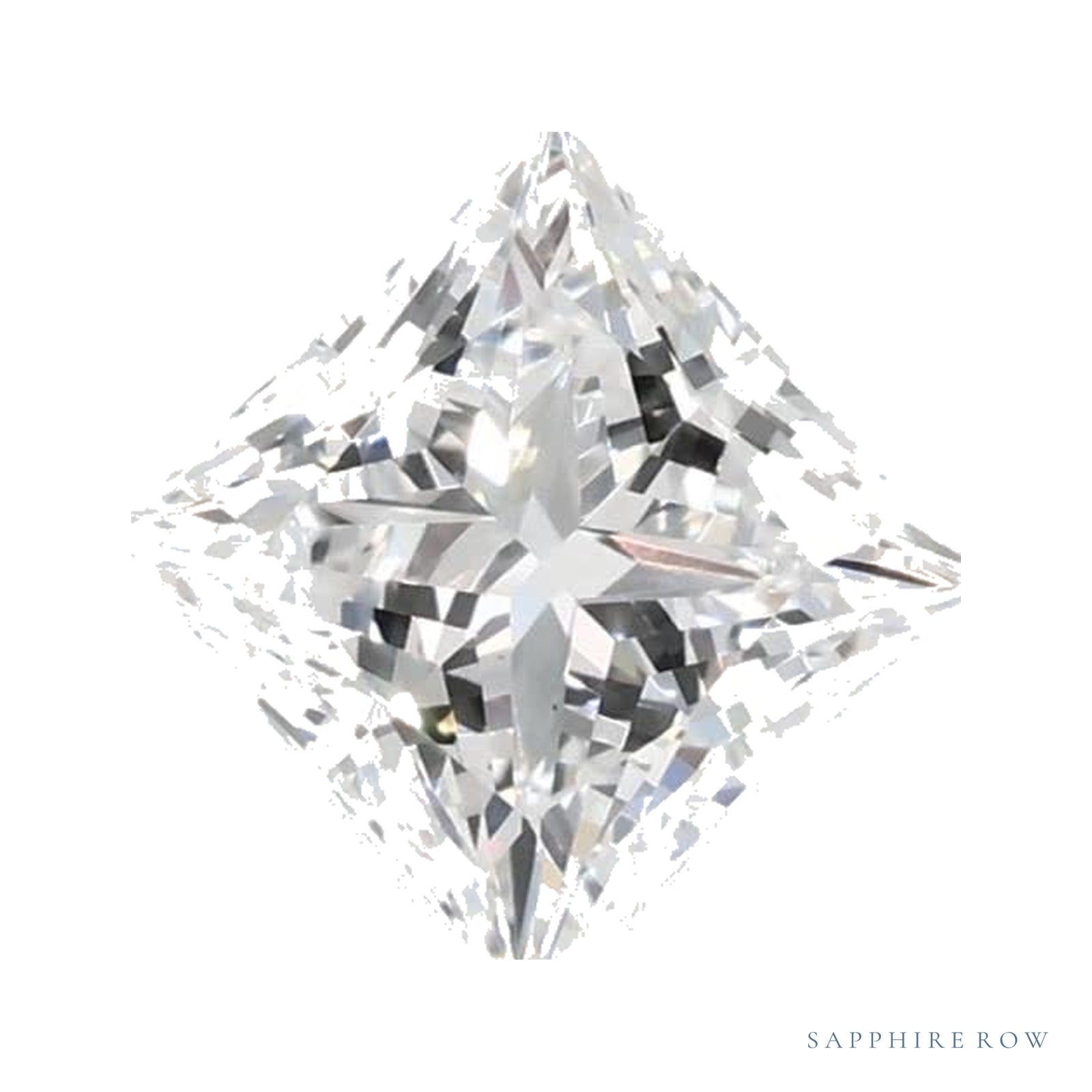 0.72 ct Square Lab-Grown Diamond – D VS1 — Sapphire Row · cut · cut3 · cut4