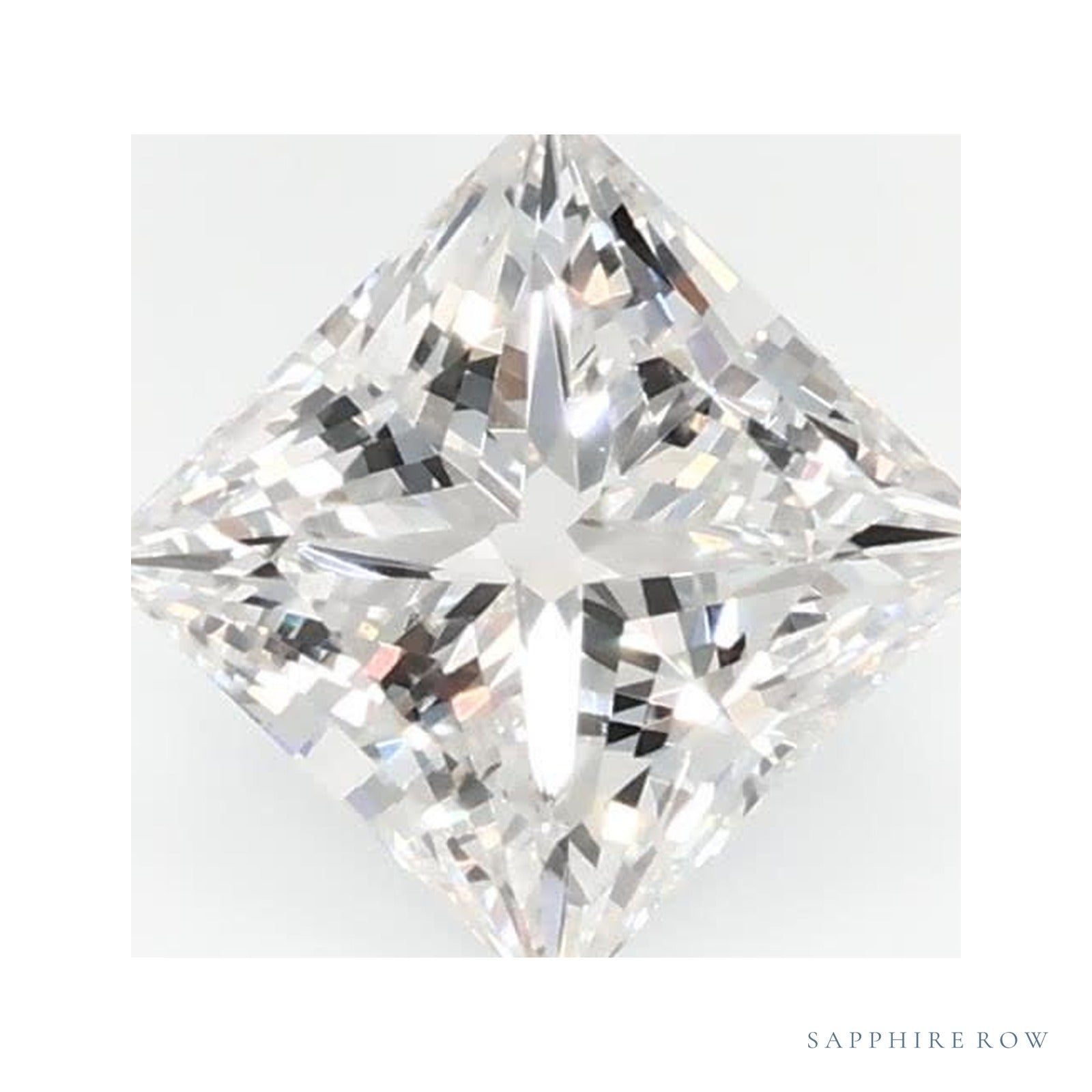 0.72 ct lab-grown diamond, square cut | Sapphire Row · cut4