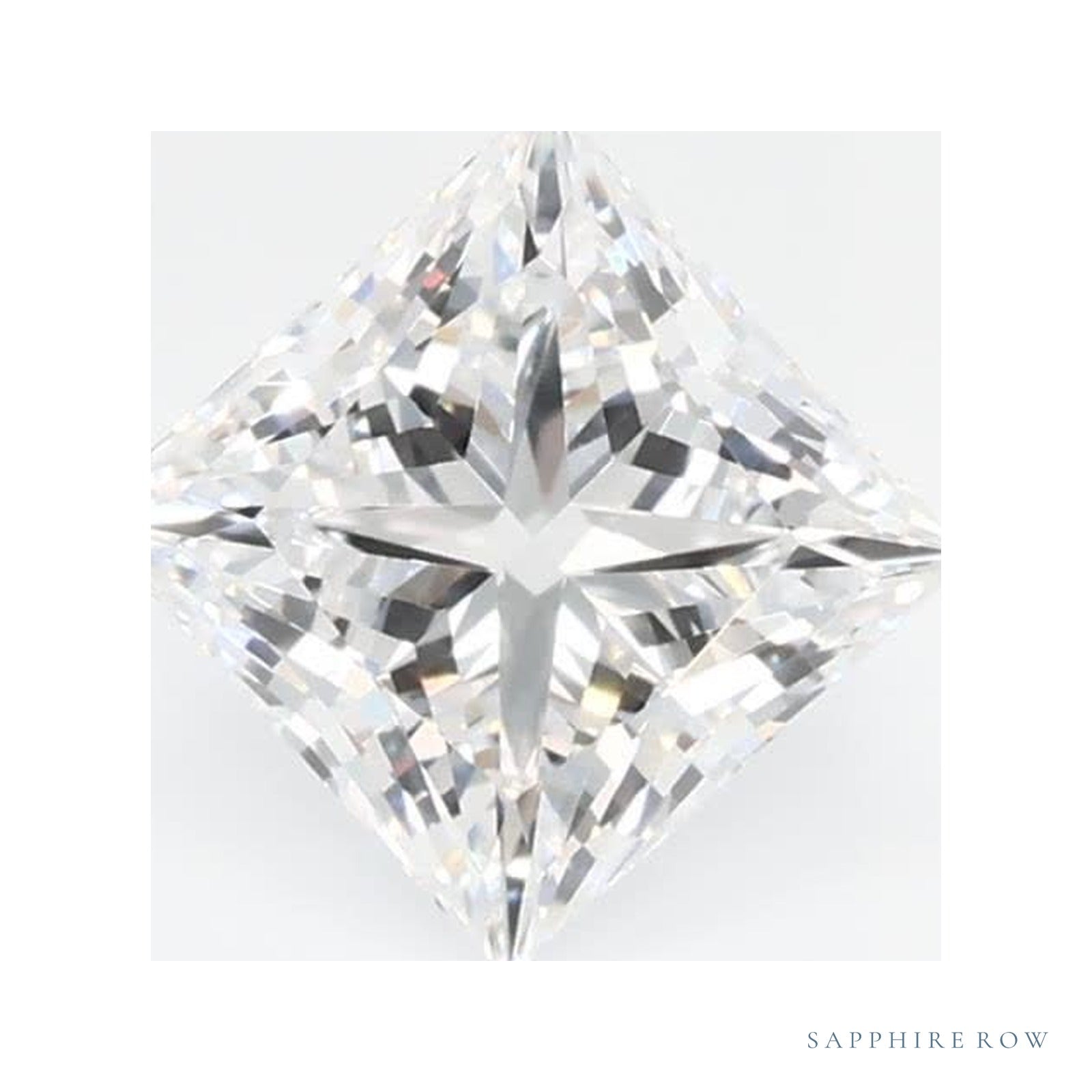0.72 ct lab-grown diamond, square cut | Sapphire Row · cut4