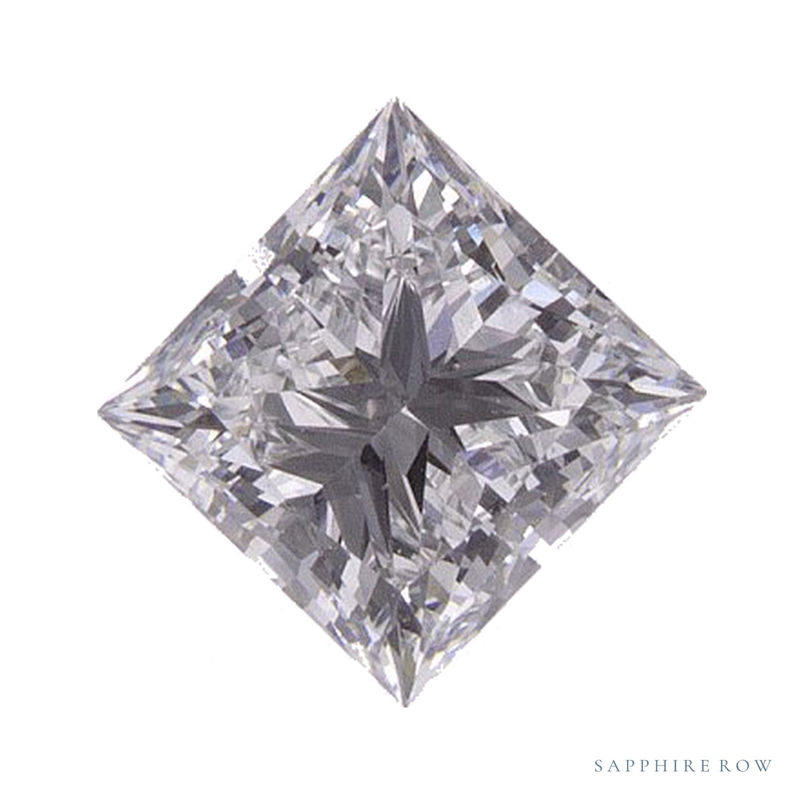 0.72 ct lab-grown diamond, square cut | Sapphire Row · cut4