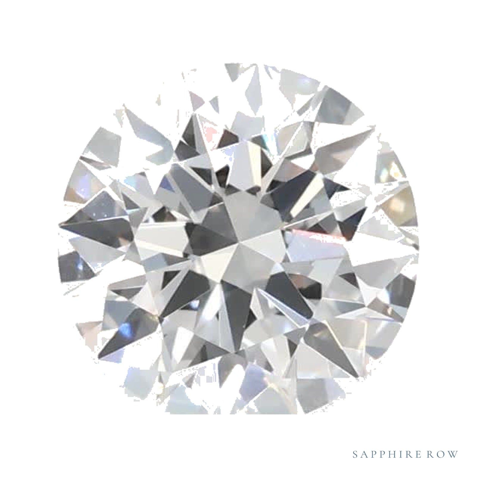 0.72 ct lab-grown diamond, round cut | Sapphire Row · cut4