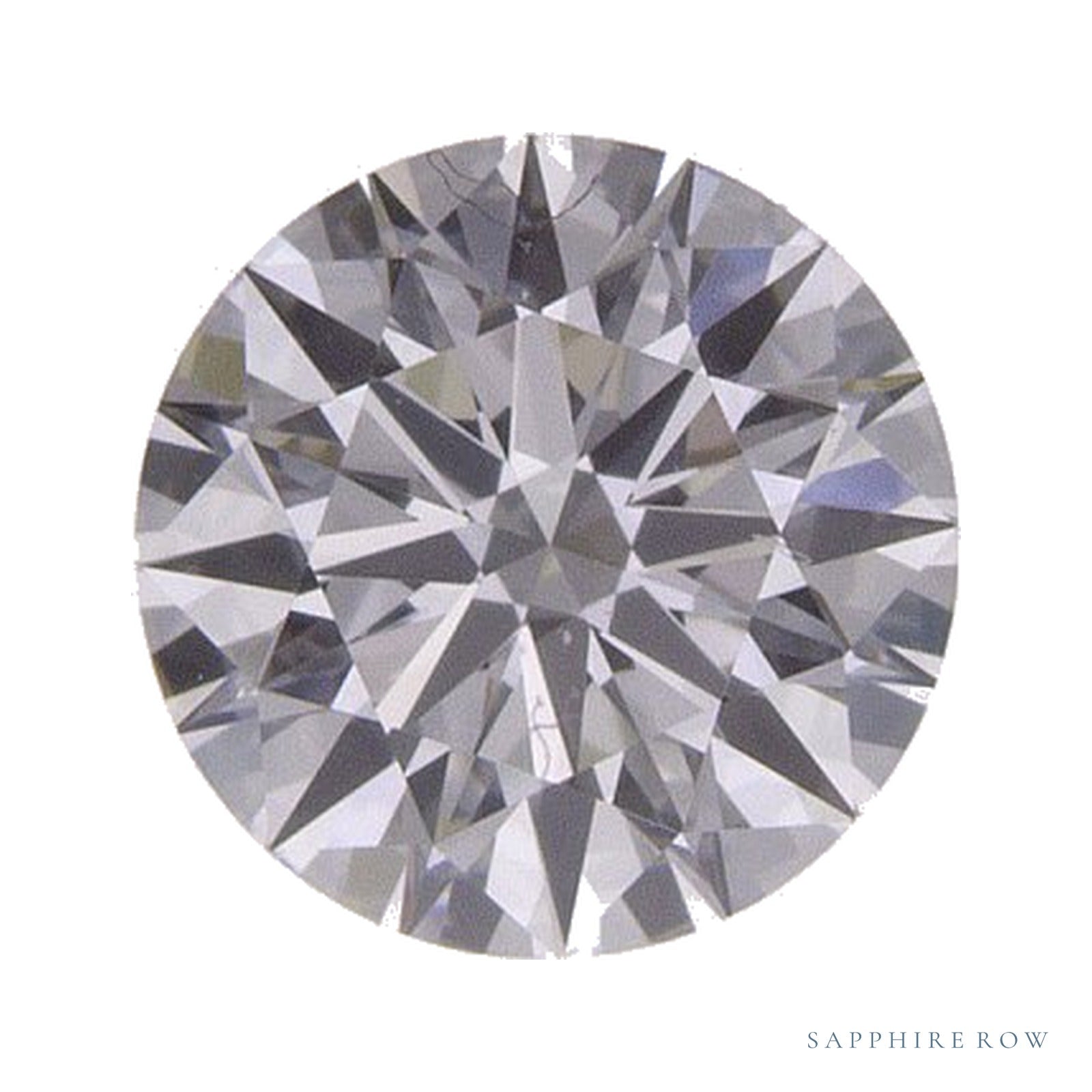0.72 ct lab-grown diamond, round cut | Sapphire Row · cut4
