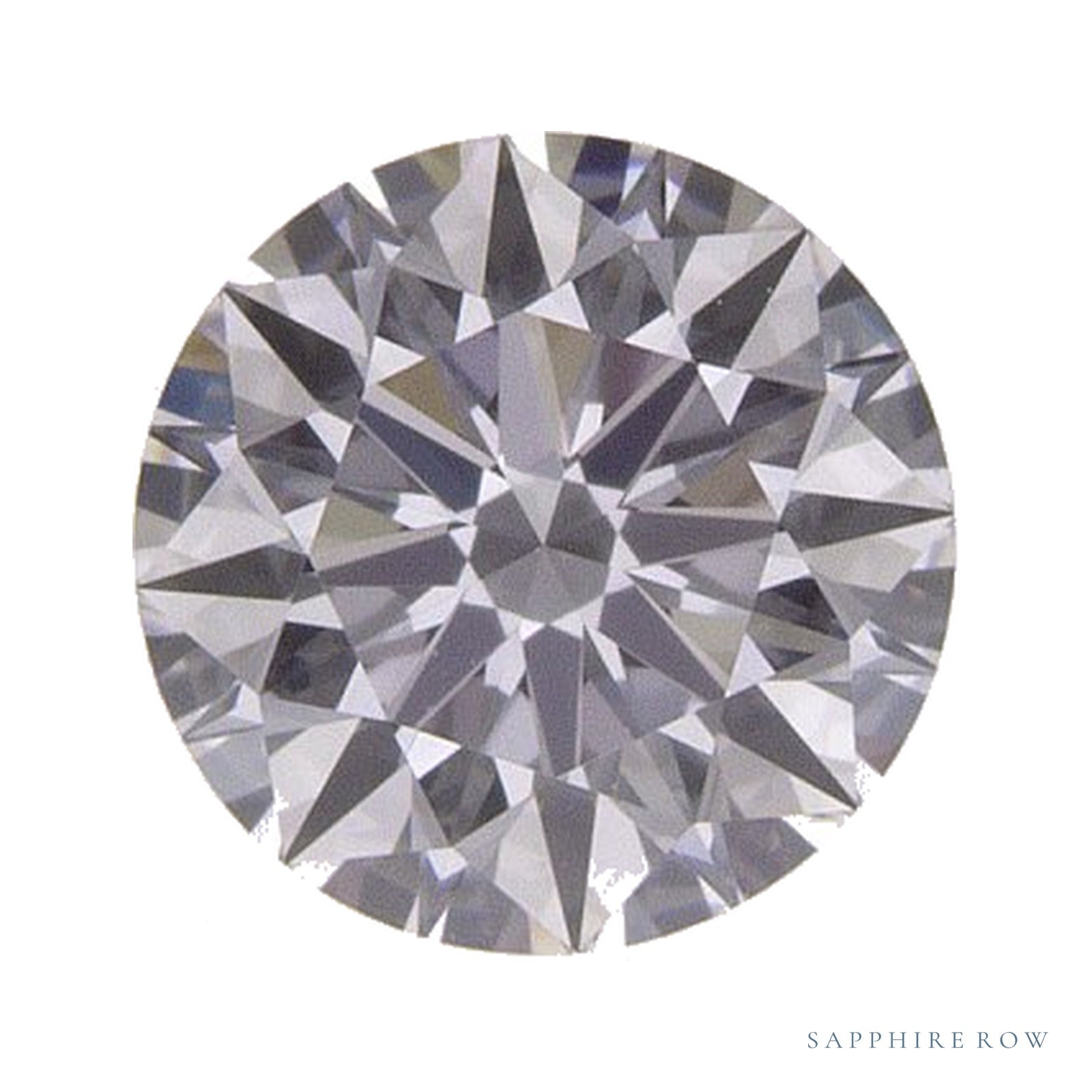 0.72 ct lab-grown diamond, round cut | Sapphire Row · cut4