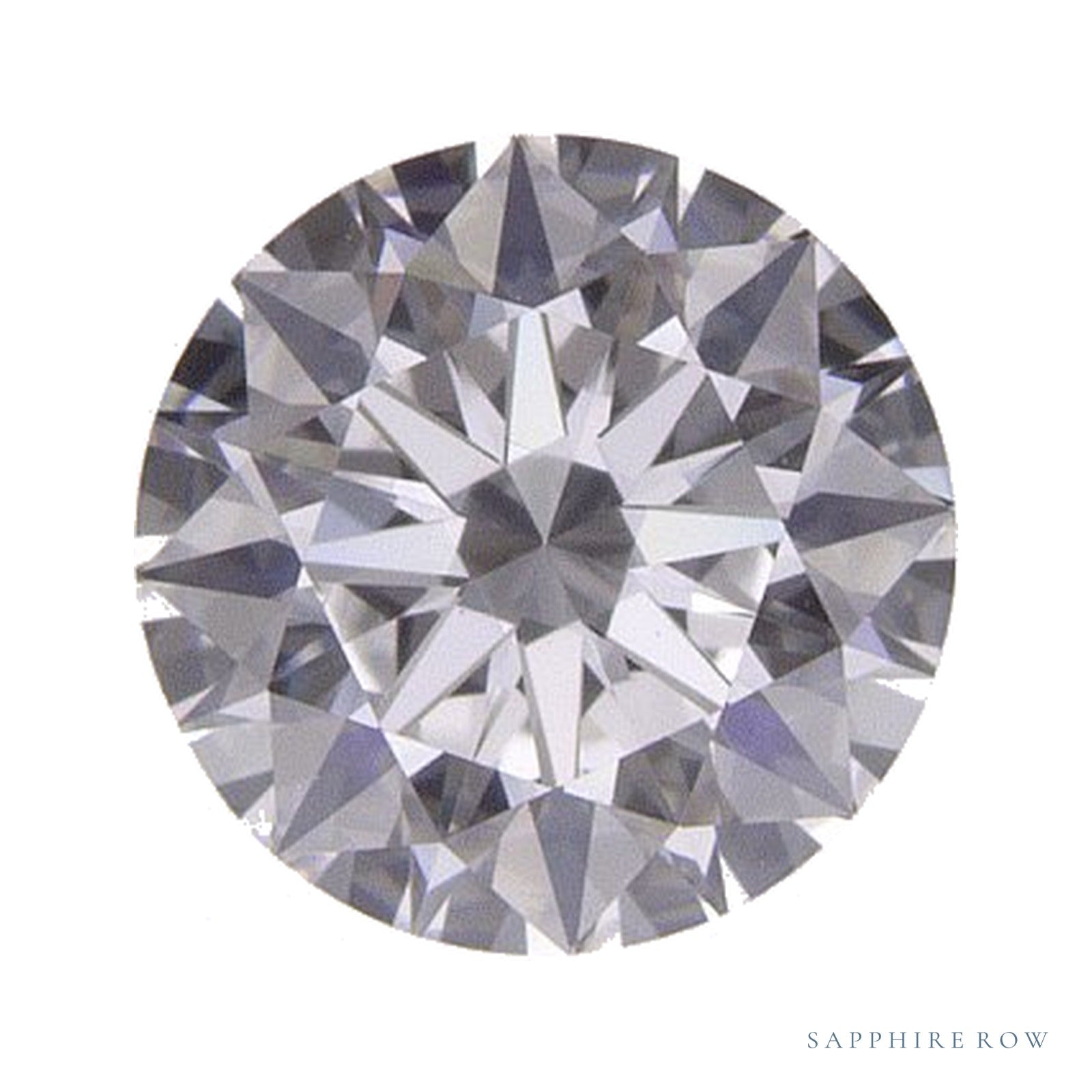 0.72 ct lab-grown diamond, round cut | Sapphire Row · cut4