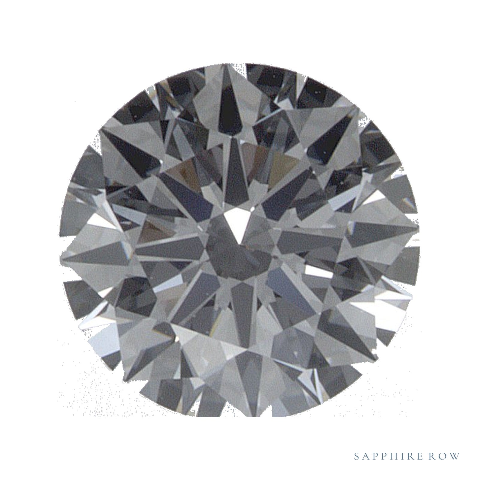 0.72 ct lab-grown diamond, round cut | Sapphire Row · cut4