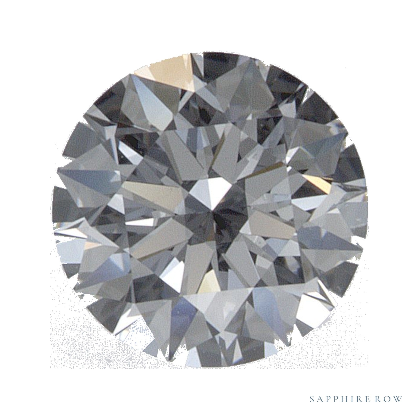 0.72 ct lab-grown diamond, round cut | Sapphire Row · cut4