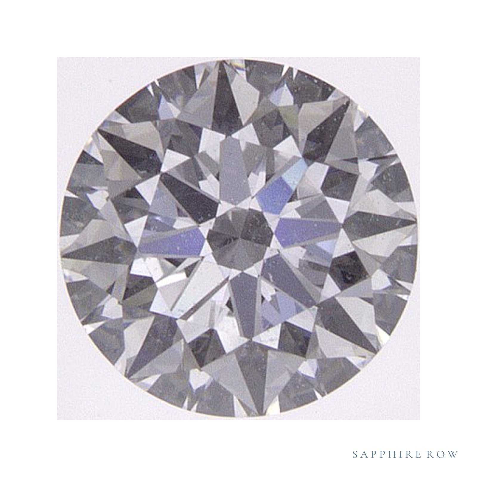0.72 ct lab-grown diamond, round cut | Sapphire Row · cut4