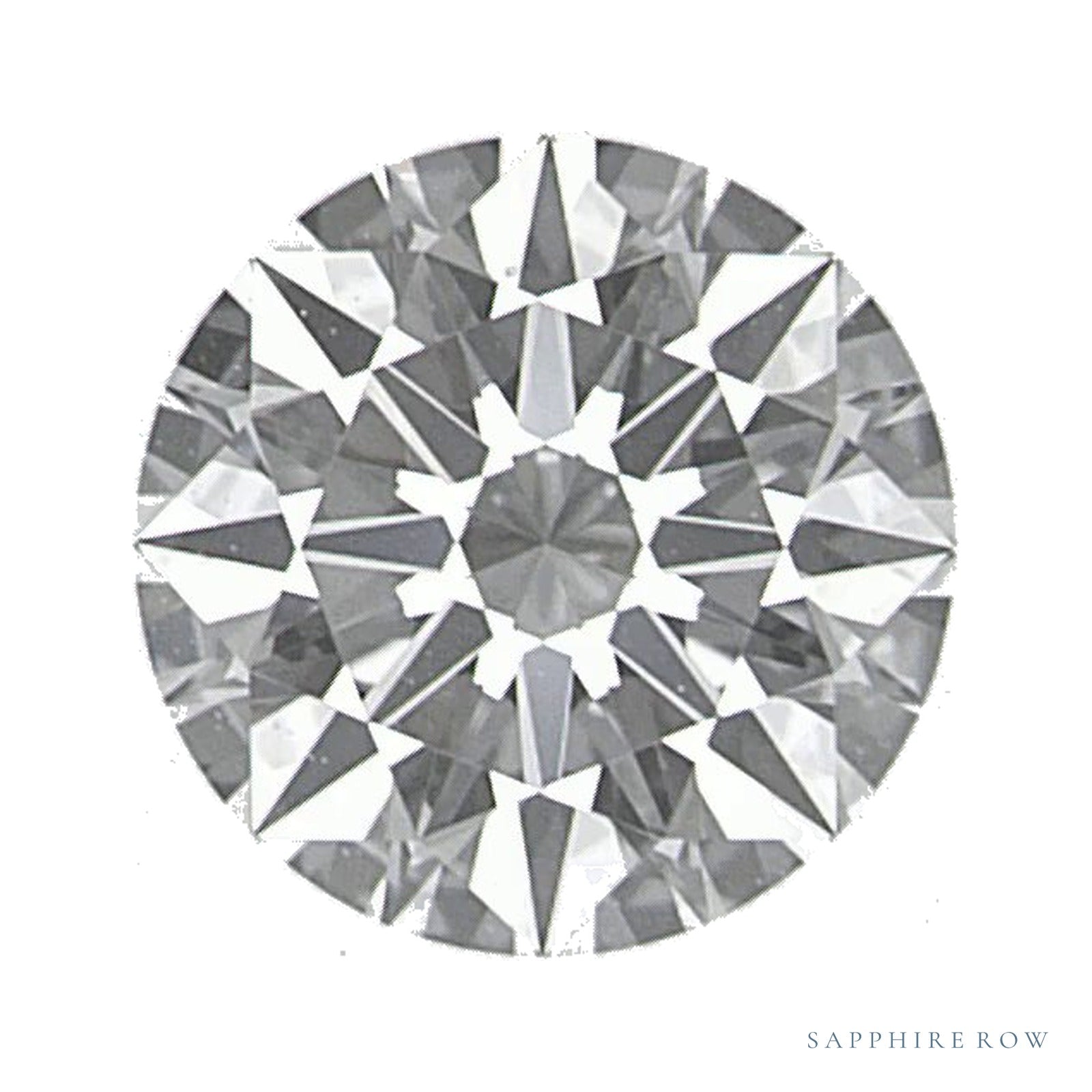 0.72 ct lab-grown diamond, round cut | Sapphire Row · cut4