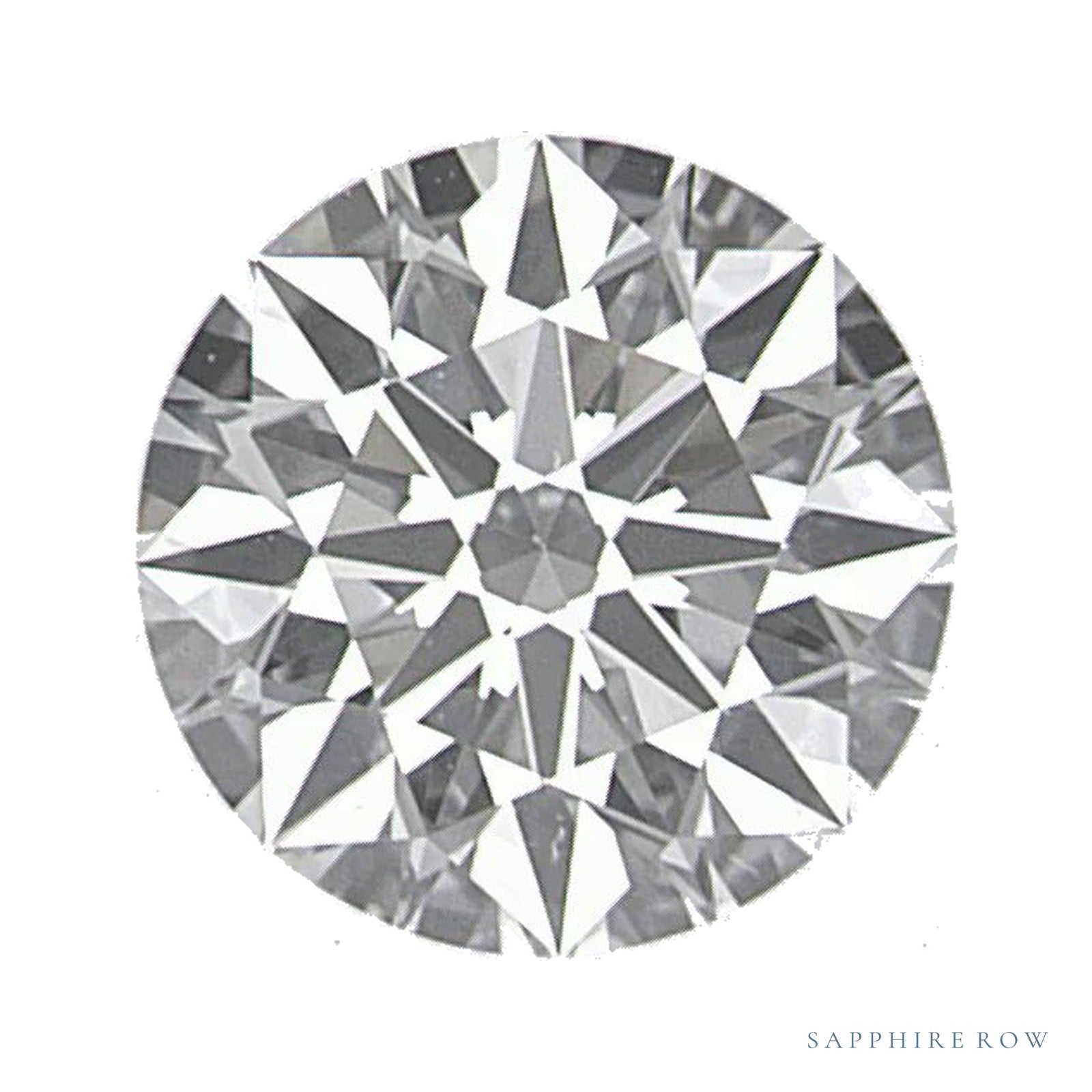 0.72 ct lab-grown diamond, round cut | Sapphire Row · cut4